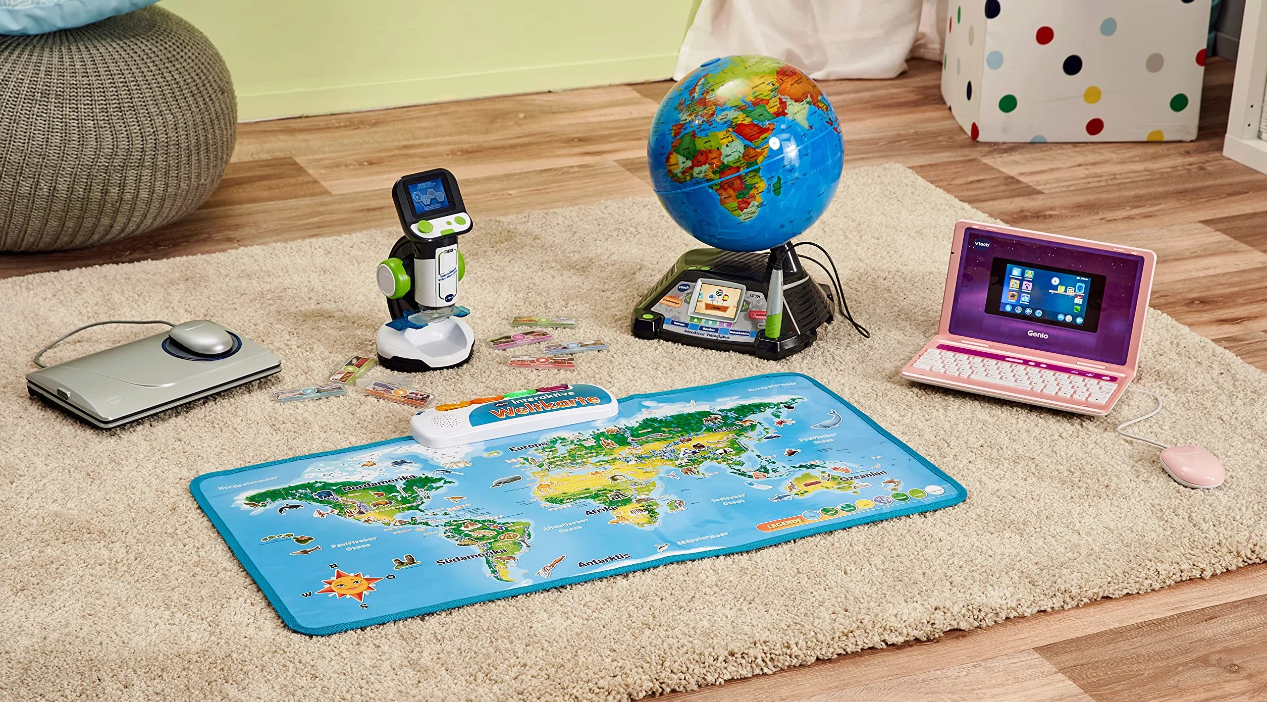 Vtech 80-616104 Interaktywny mikroskop wideo dla dzieci kolorowy