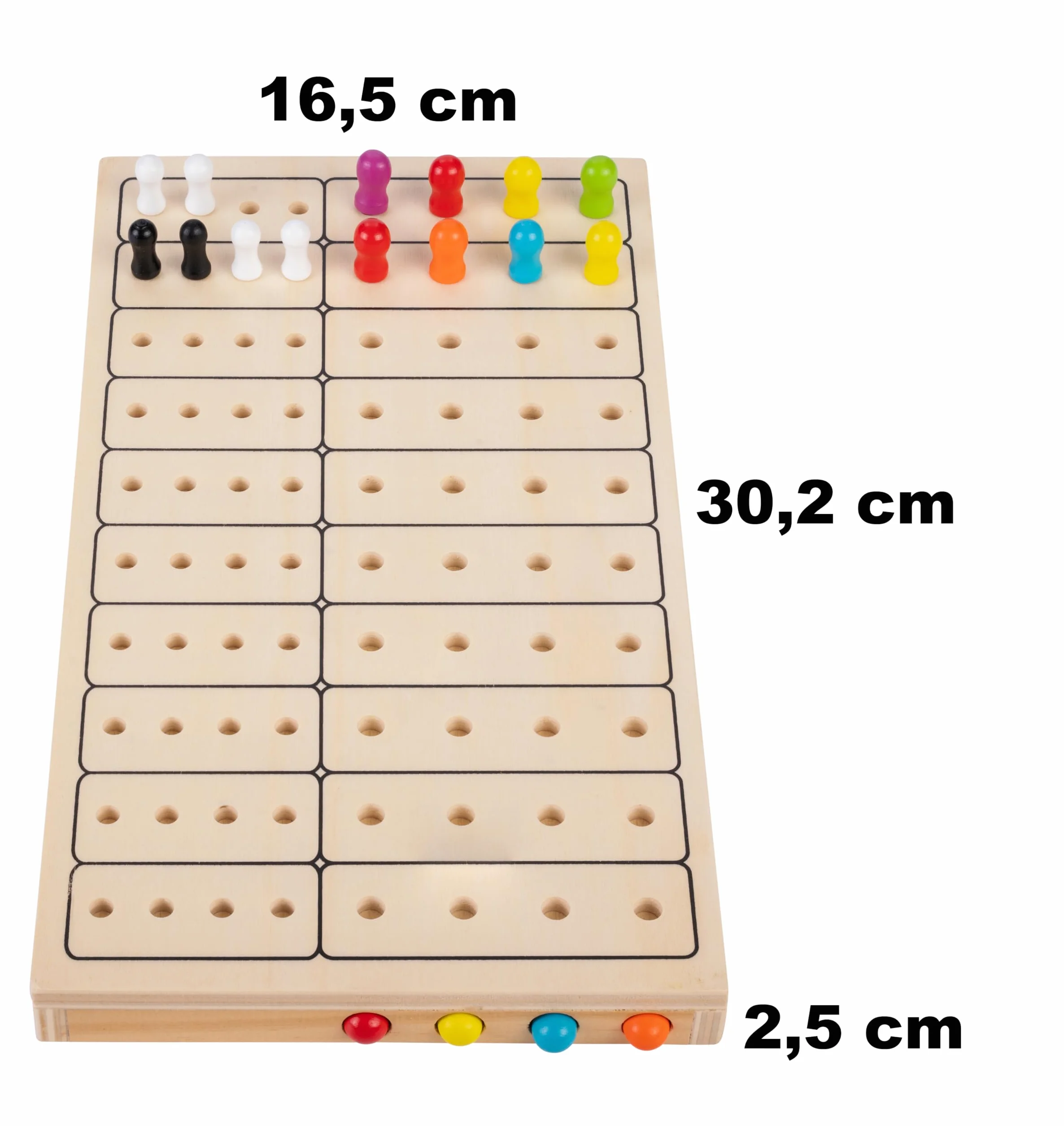 Engelhart Master Color drewniana gra podróżna łamigłówka logiczna kompaktowy format od 6 lat