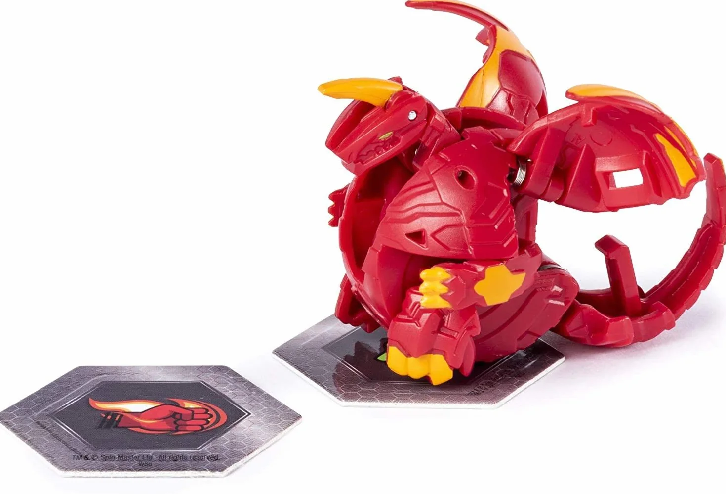 BAKUGAN, Baku-Storage walizka do przechowywania stworzeń kolekcjonerskich od 6 lat (w zestawie znajduje się Dragonoid (czerwony)