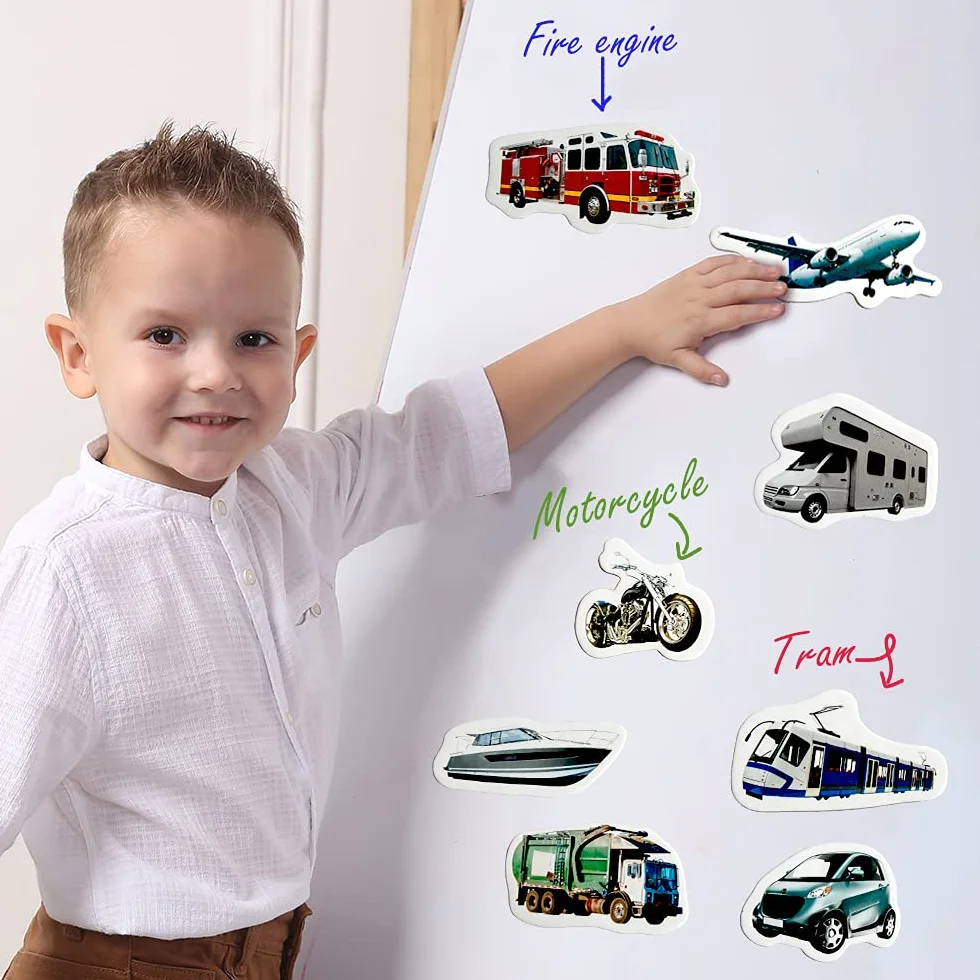 25 magnesów transportowych dla dzieci – gry edukacyjne od 3 lat