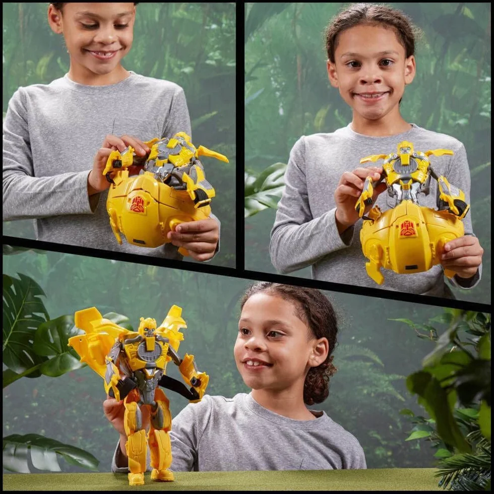 Transformers Toys Rise of the Beasts Film Bumblebee maska konwertująca 2 w 1, dla dzieci w wieku od 6 lat, 22,5 cm