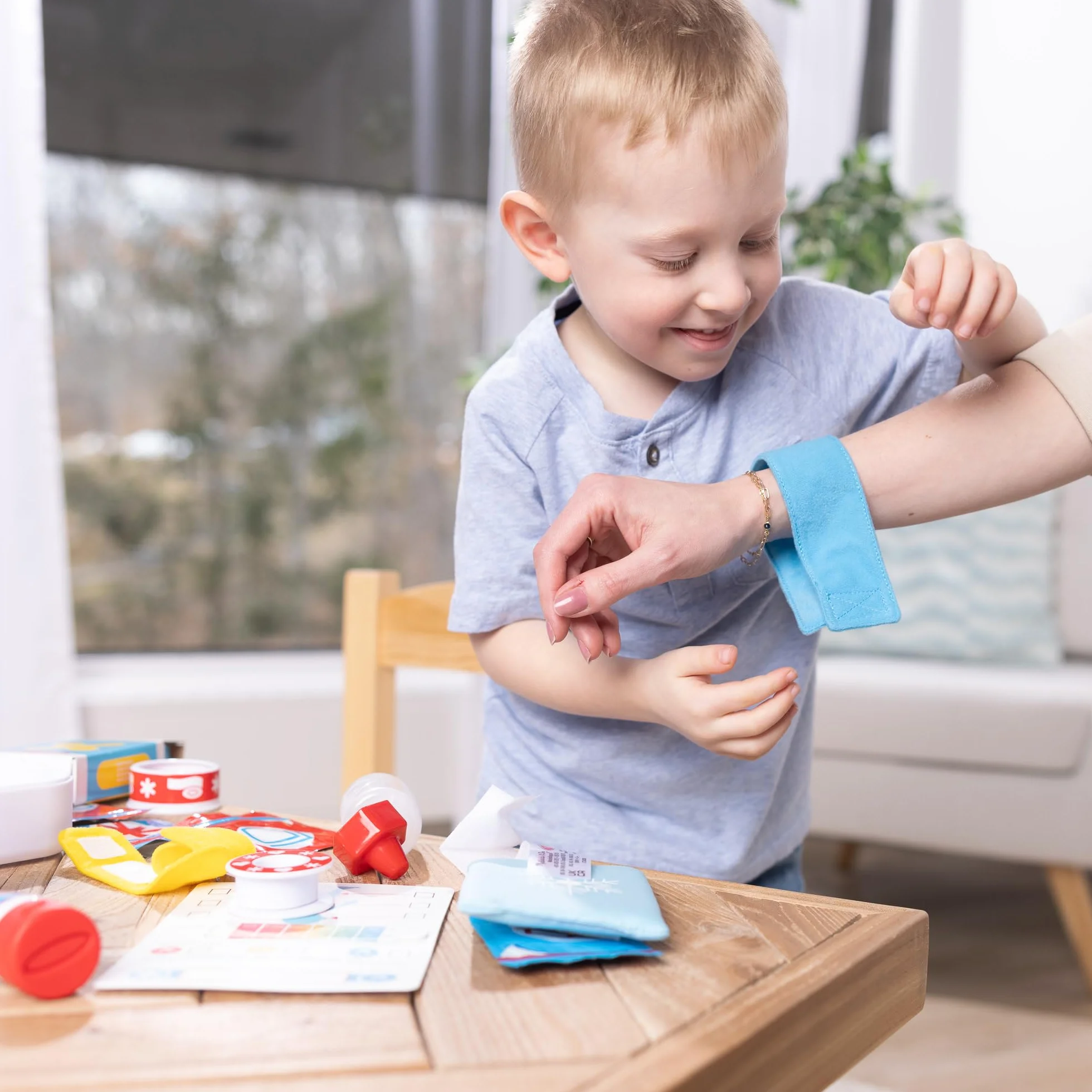 Melissa & Doug Get Well zestaw pierwszej pomocy zestaw do zabawy | udawaj zabawę, zestaw pierwszej pomocy | 3+ | prezent dla chłopca lub dziewczynki