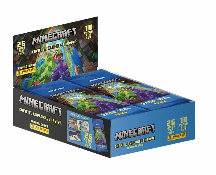 Panini Minecraft karty kolekcjonerskie - Create, Explore, Survive - Trading Cards (Fatpack Box)