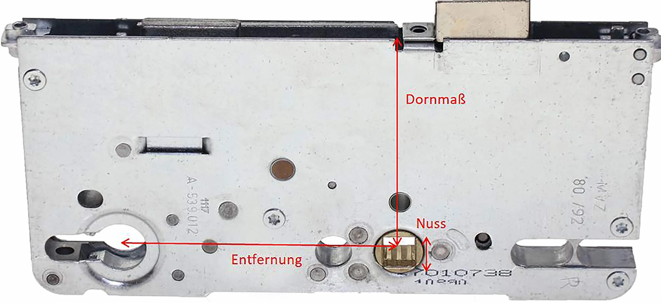 Roto Zamek naprawczy seria C500, 4592P8, srebrny