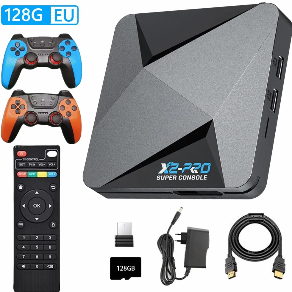 Konsola do gier retro X2 Pro z 65000 wbudowanymi grami 4K UHD kompatybilna z 9.0 i emulatorami do Arcade