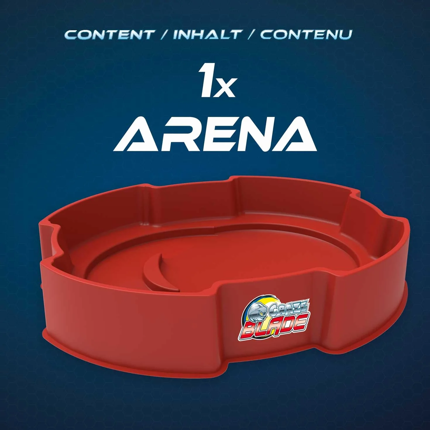 CRAZE BLADE Mega Battle Blade Battle Arena Bojowa, Stadion Bitewny dla dzieci, Losowy Kolor
