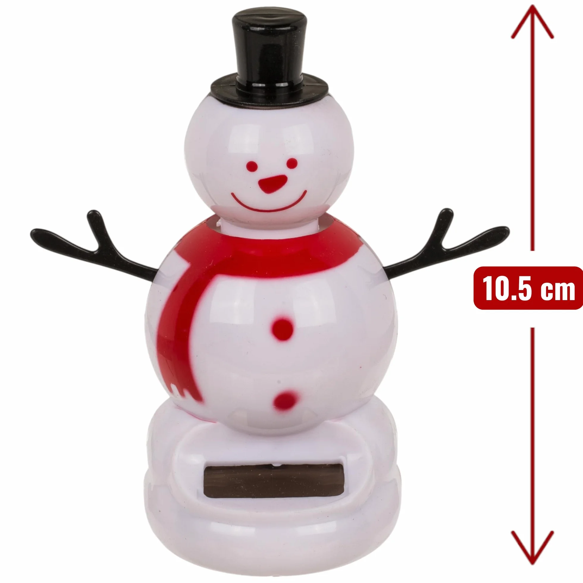 MIJOMA Ruchoma figurka zasilana energią słoneczną – ruchoma figurka z ogniwem słonecznym, tworzywo sztuczne, wysokość 10 cm, nie wymaga baterii, do parapetów, samochodów i miejsc nasłonecznionych