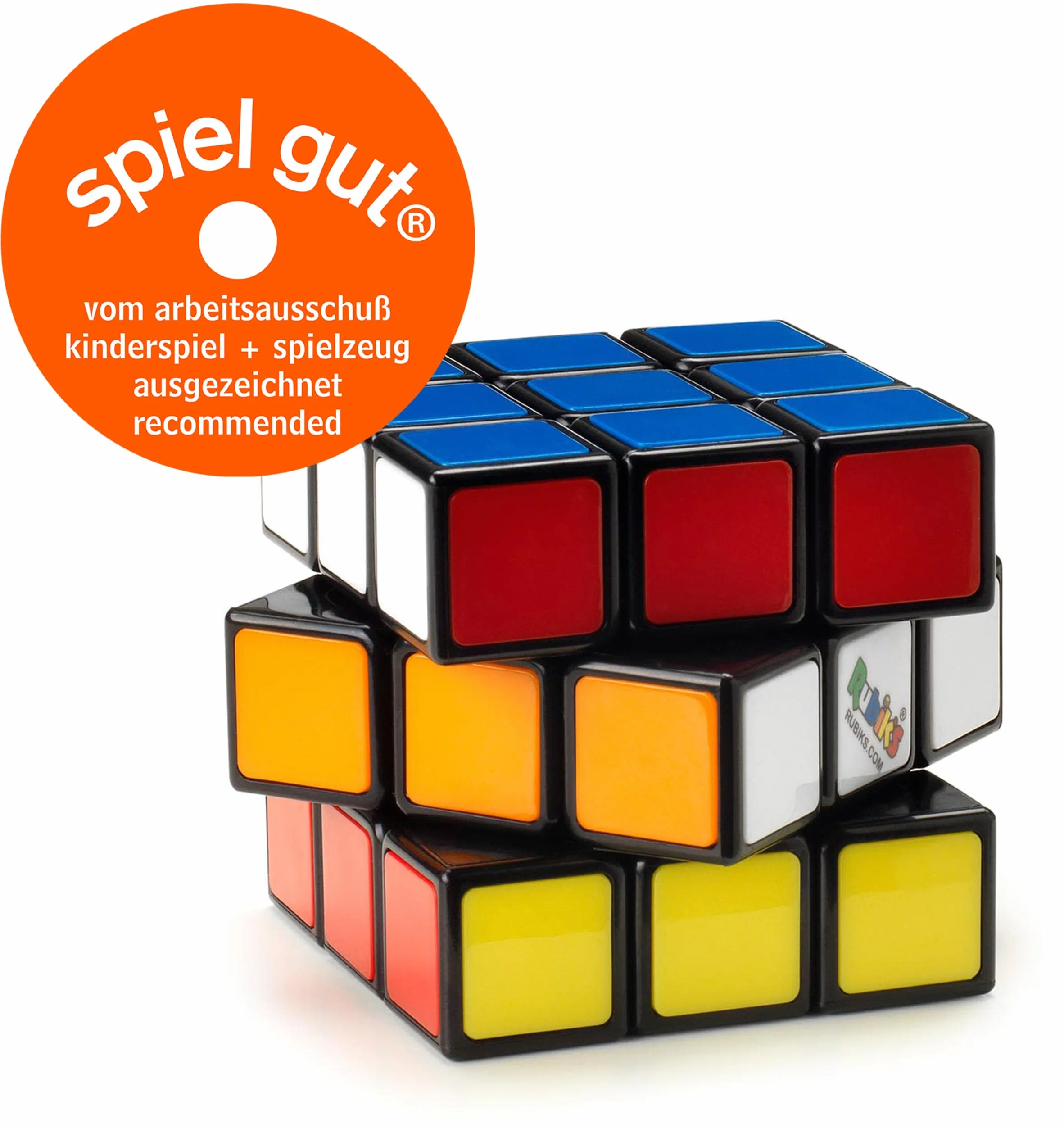 RUBIK'S CUBE 3X3 - Kolorowa gra puzzli Rubik's 3X3 - Puzzle 3x3 Oryginalne dopasowanie kolorów - Klasyczny Cube Problem z 1 przewodnikiem - 6063968 - Zabawka dla dzieci 8 lat i +