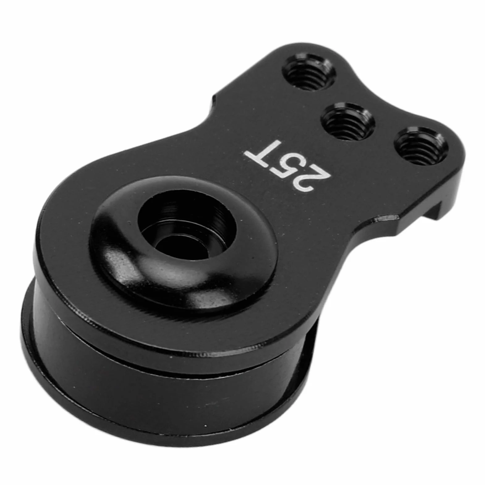 RC Servo Saver, Lekki, Uniwersalny Serwomechanizm ze Stopu Aluminium o Wysokiej Dokładności 25T z zamienną osłoną Przekładni do Samochodu RC 1/10 (BLACK)