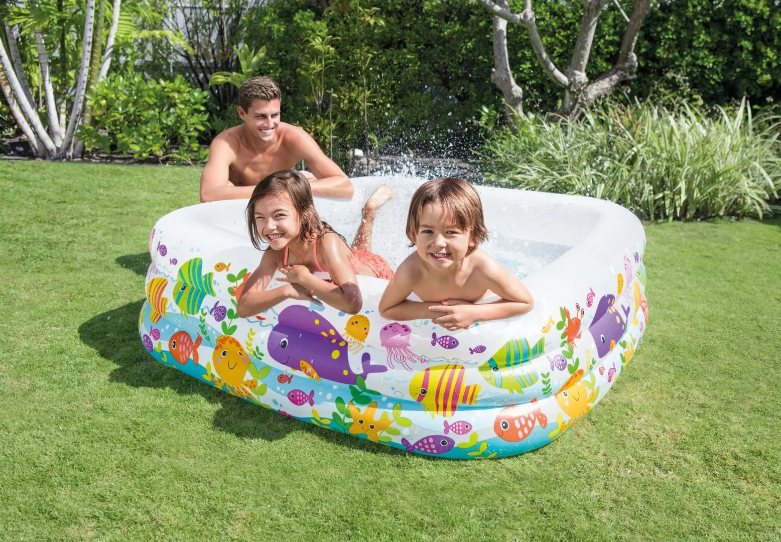 Intex Sea Aquarium Pool Basen dla Dzieci, Nd., 1,59 m x 1,59 m x 50 cm, 340 l