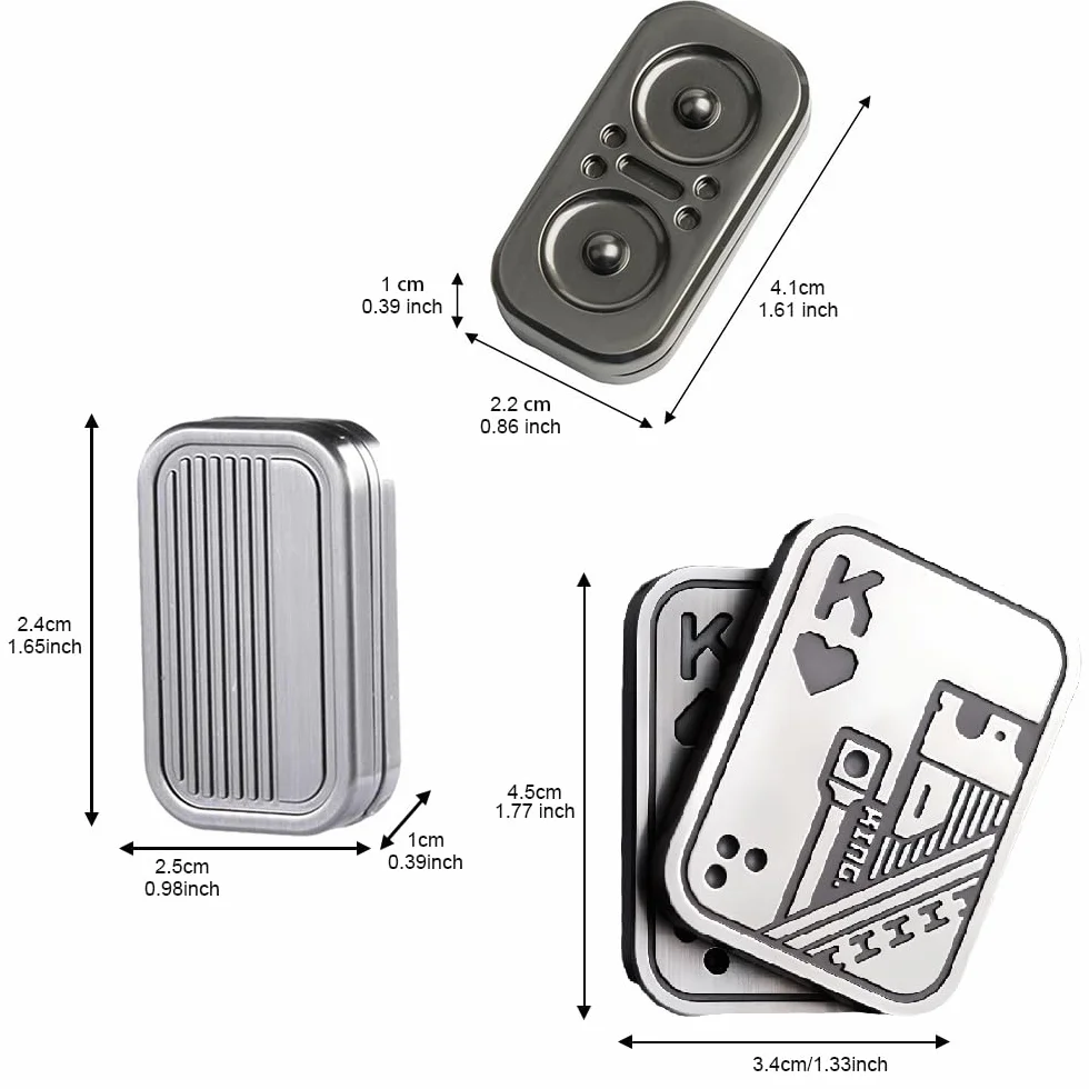 OBEST Slider Toy EDC Adult Fidget Toys ADHD Autyzm Sensory Zabawki Trzy kształty Lęk Stres Relief Zabawki Biurowe Fajne rzeczy dla chłopaka i ojca