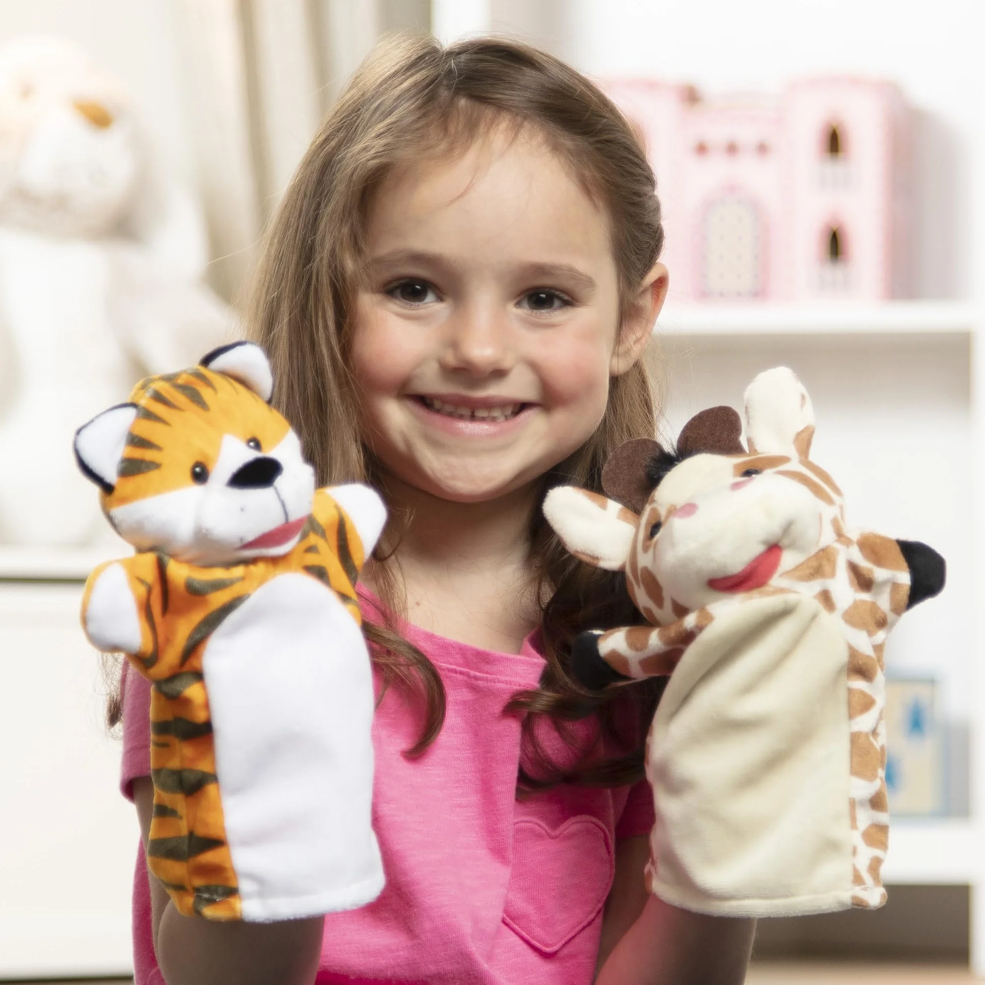 Melissa & Doug – pacynki z motywem zoo | pacynki i teatrzyki | pluszak | 2+ | prezent dla chłopca lub dziewczynki