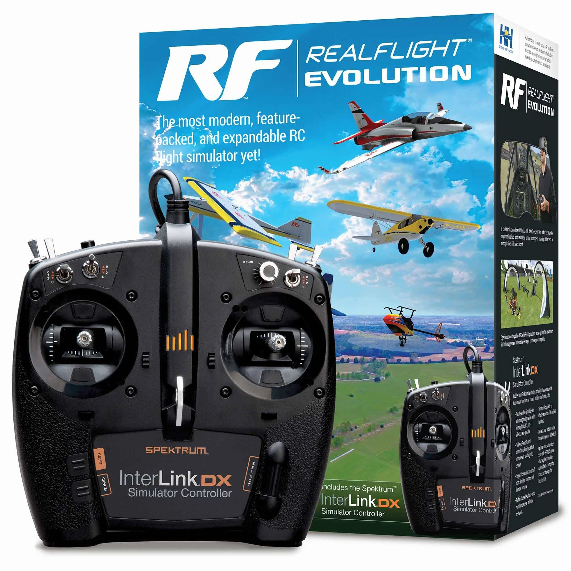 REALFLIGHT Evolution RC Flight Simulator z kontrolerem Interlink DX