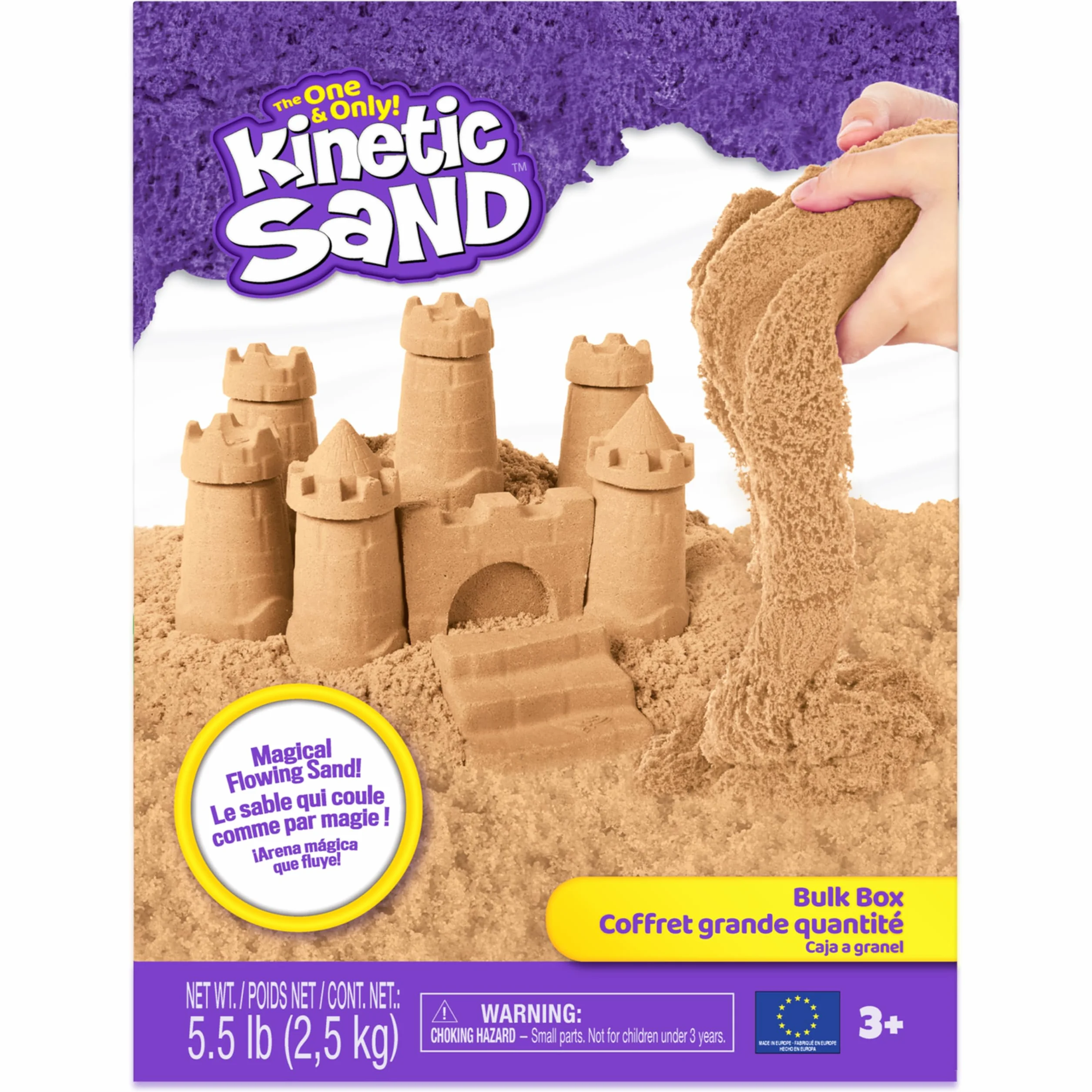 Kinetic Sand 6060997 - Brązowy Piasek Kinetyczny Do Kreatywnej Zabawy (2.5Kg),4.0 Liczyć
