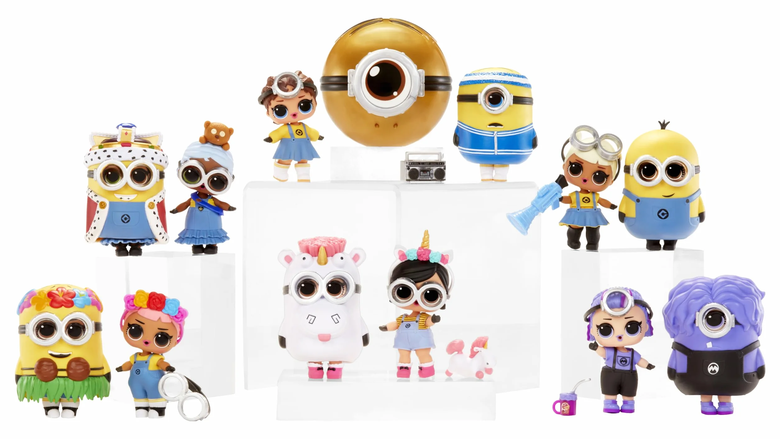 L.O.L. Surprise! Loves Minions Tots– Zestaw Zawiera 1 Laleczkę ze Strojami i Akcesoriami, w Opakowaniu w Inspirowanym Minionkami. Opakowanie-niespodzianka. Zbierz wszystkie 6 laleczek