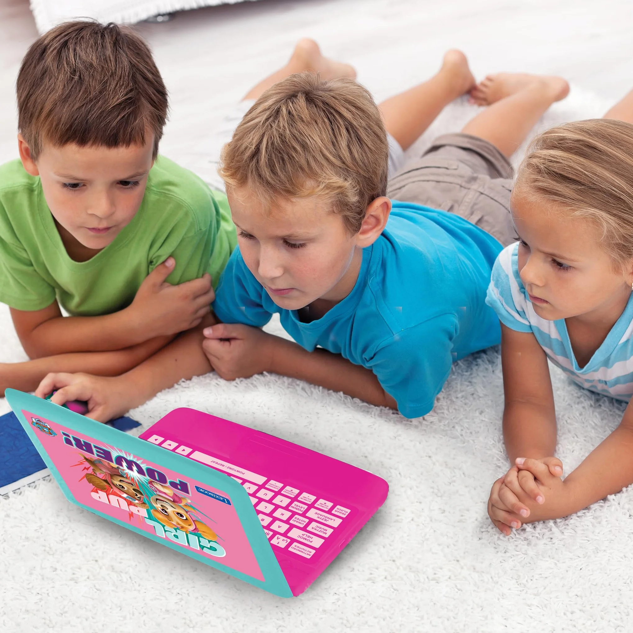 Lexibook Psi Patrol Dwujęzyczny Komputer Edukacyjny 124 Aktywności Językowe Różowy JC598PAGi17