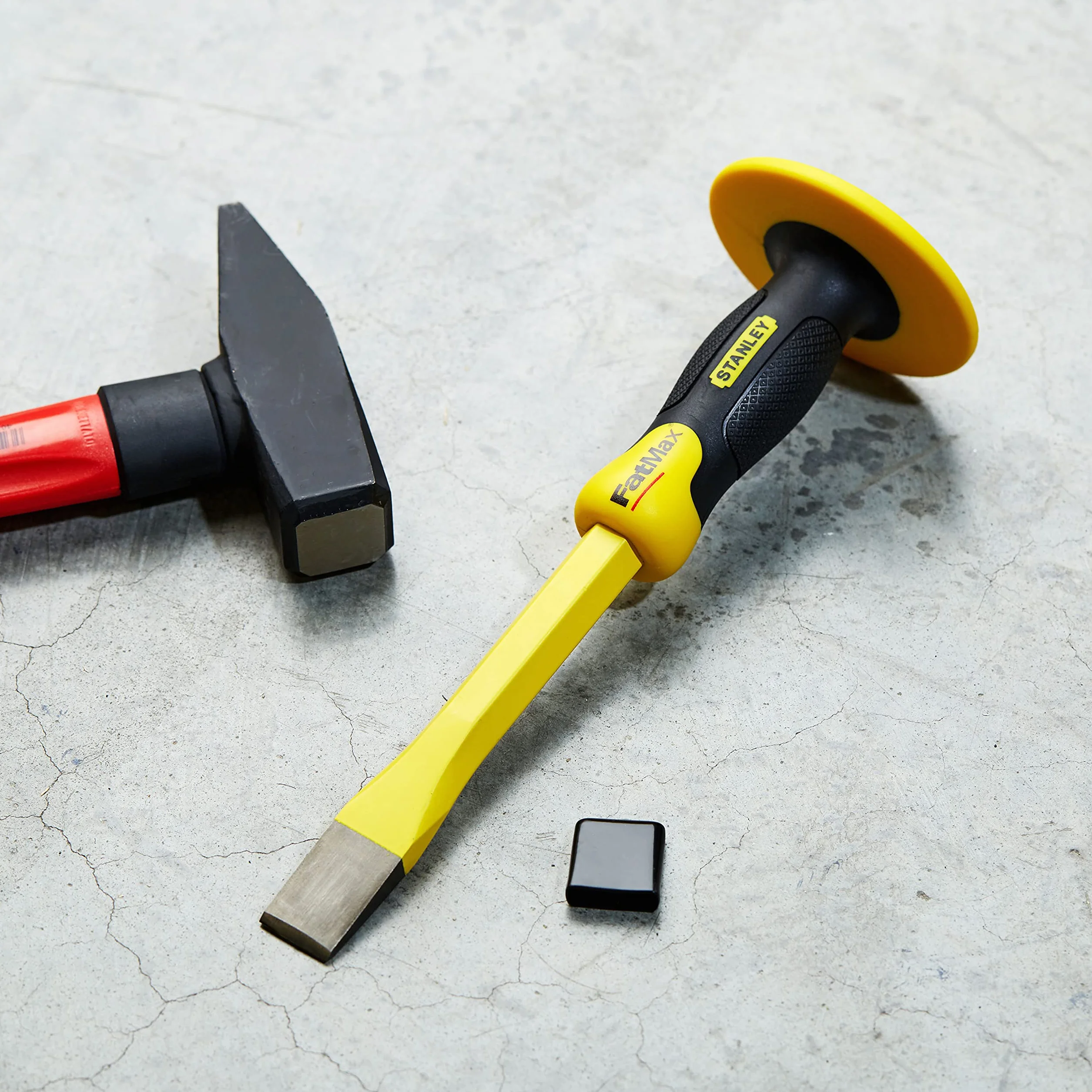 STANLEY Nowoczesny Cincel albañil FatMax z protector 25 x 300mm dla profesjonalistów i majsterkowiczów do codziennego użytku 300mm