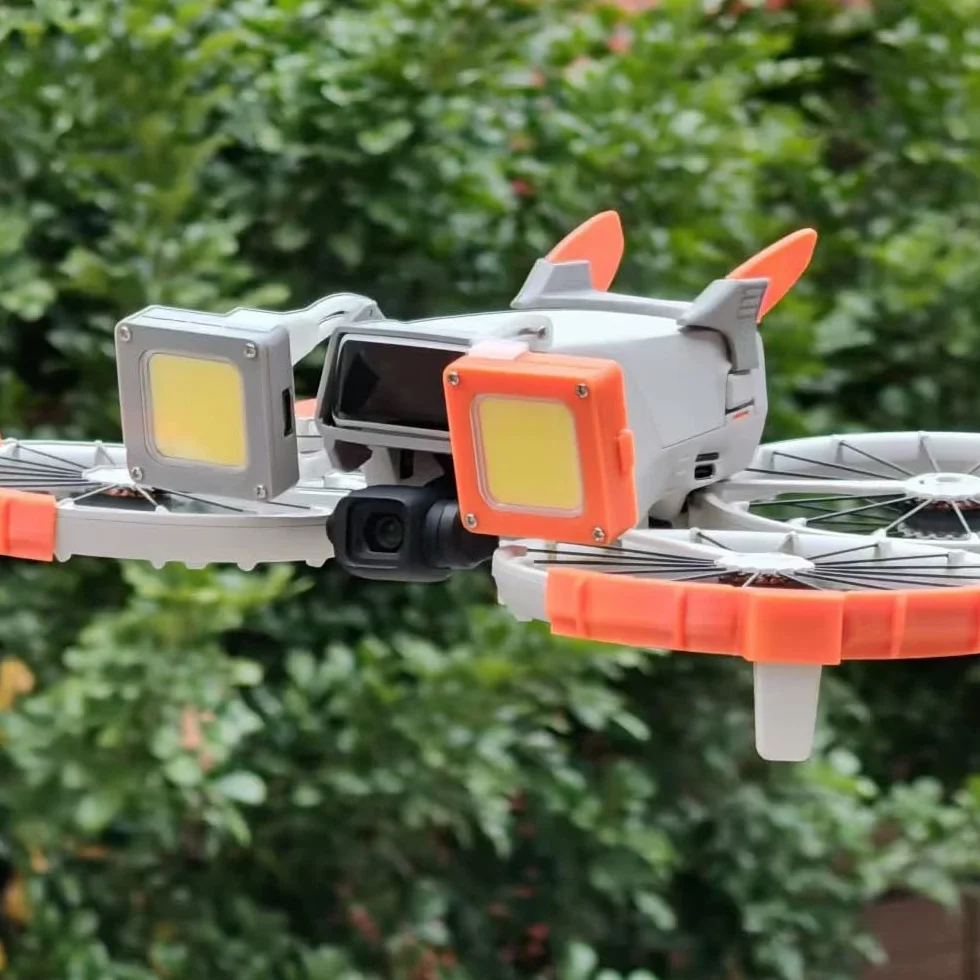 Wielofunkcyjna nocna lampka nawigacyjna do DJI Flip Light DIY kombinacja swobodnie dopasowana lampa błyskowa LED lampa sygnalizacyjna szperacz światło ostrzegawcze akcesoria do drona (dolna lampa