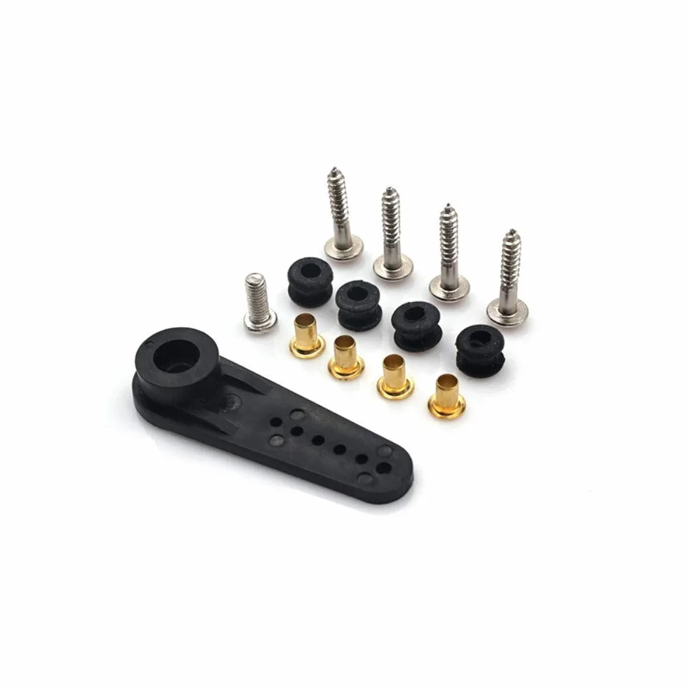 DollaTek Trzyprzewodowe metalowe serwo samochodowe RC, metalowe serwo z akcesoriami instalacyjnymi kompatybilne z Wltoys 12428 12423 RC Cars