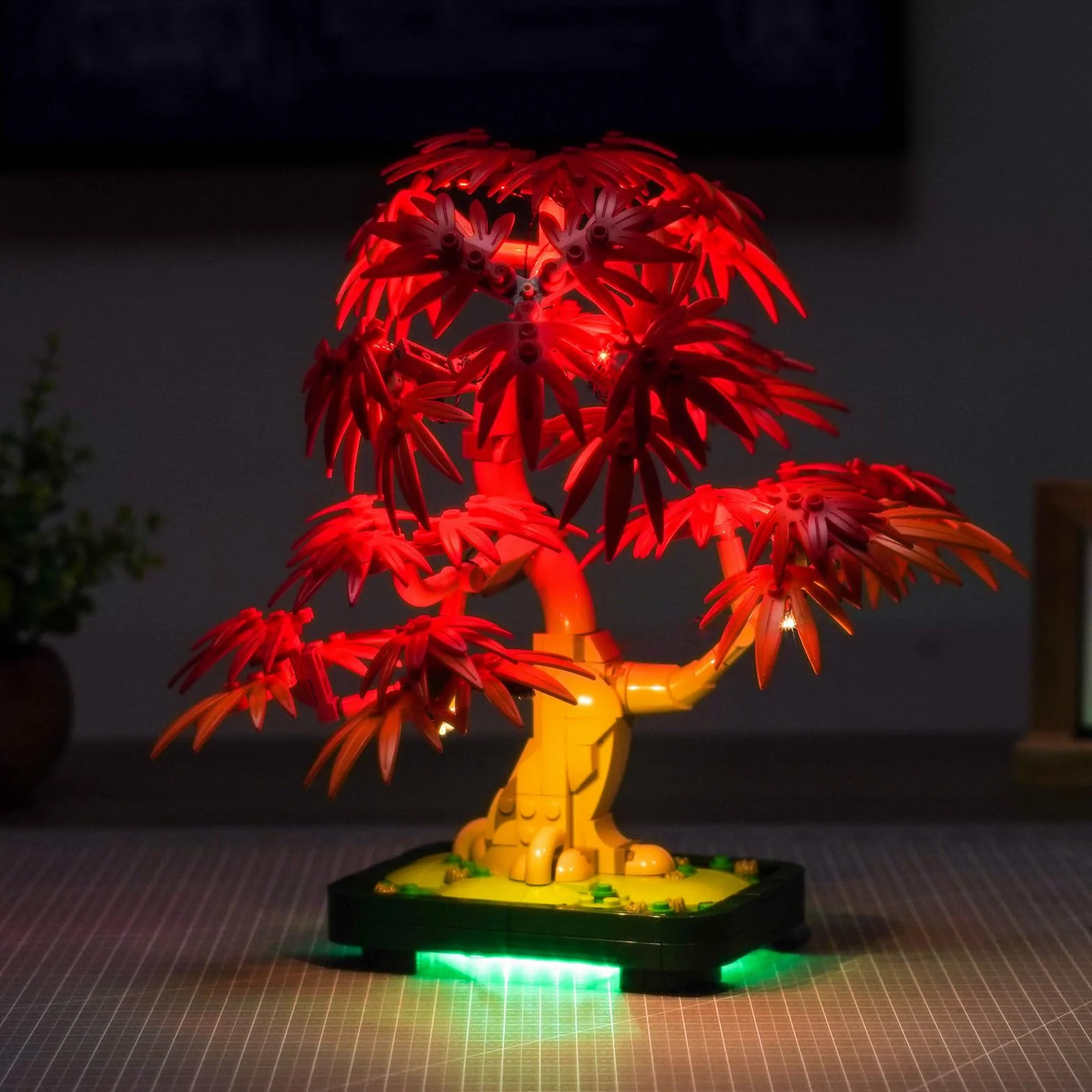 Zestaw świateł LED kompatybilny z Lego Japanese Red Maple Bonsai Tree 10348 (nie jest to model), zestaw oświetleniowy kompatybilny z Lego Japanese Red Maple Bonsai Tree Kreatywna zabawka