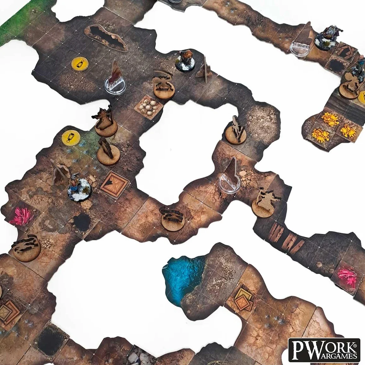 The Cave - RPG Modular Map Tiles - dwustronne płytki na karty