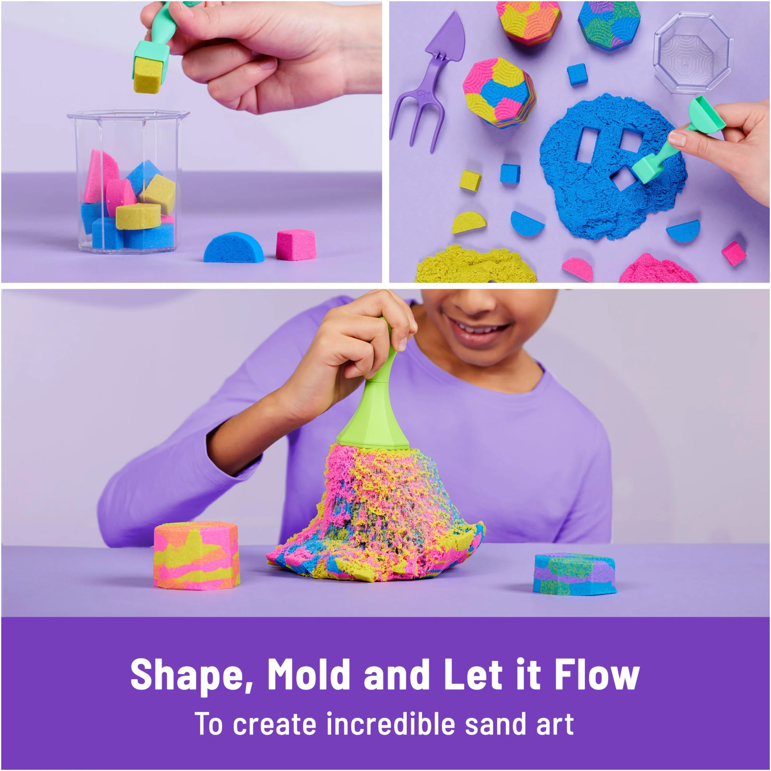 Kinetic Sand - Zgniataj i twórz