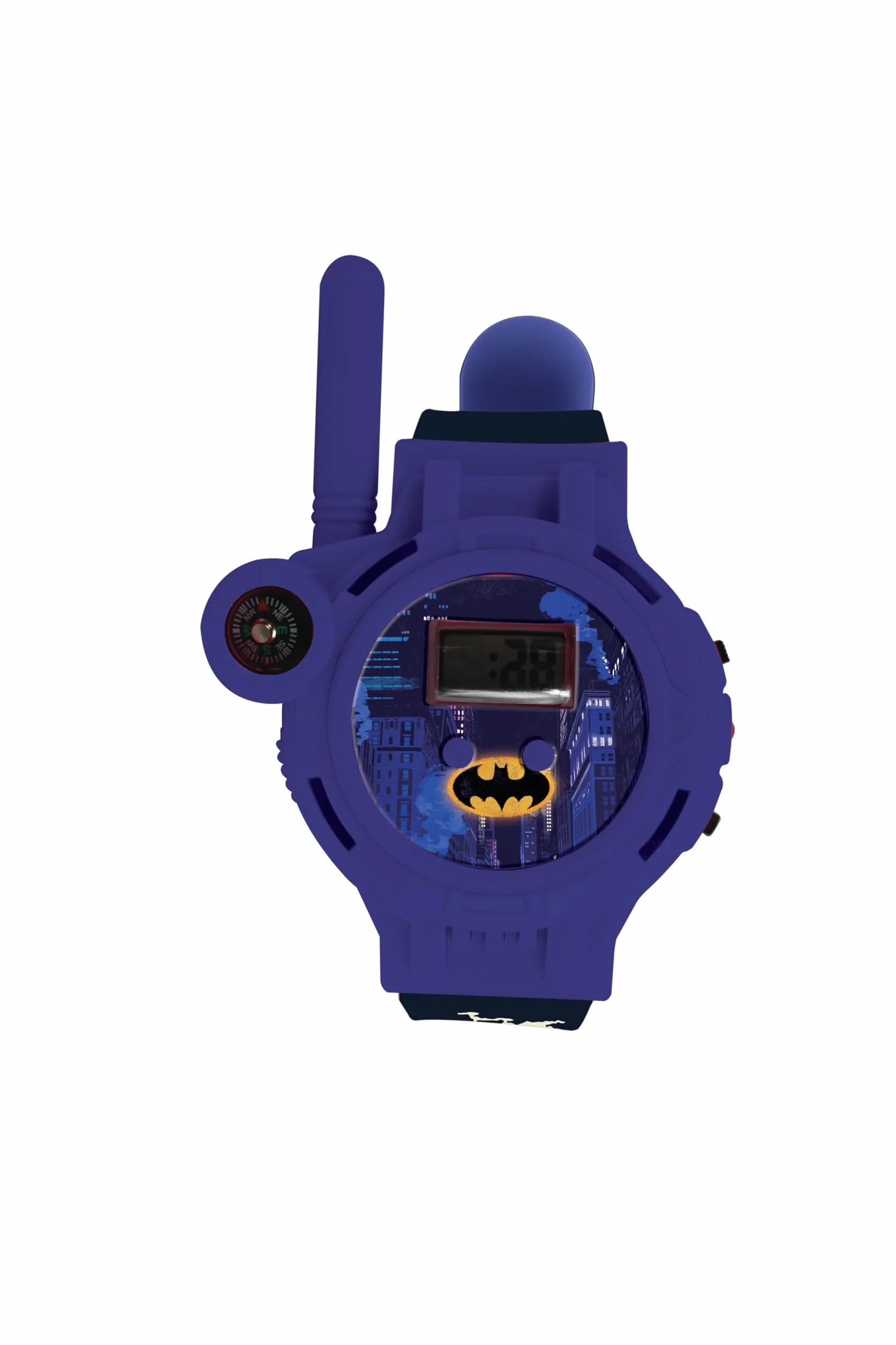 Lexibook, Batman, Zegarki Walkie-Talkie, 2 Sztuki, Zasięg do 200 M, Latarka, Kompas, Akumulator, Czarny, Zielony i Niebieski, Czerwony, DMWTW1BAT