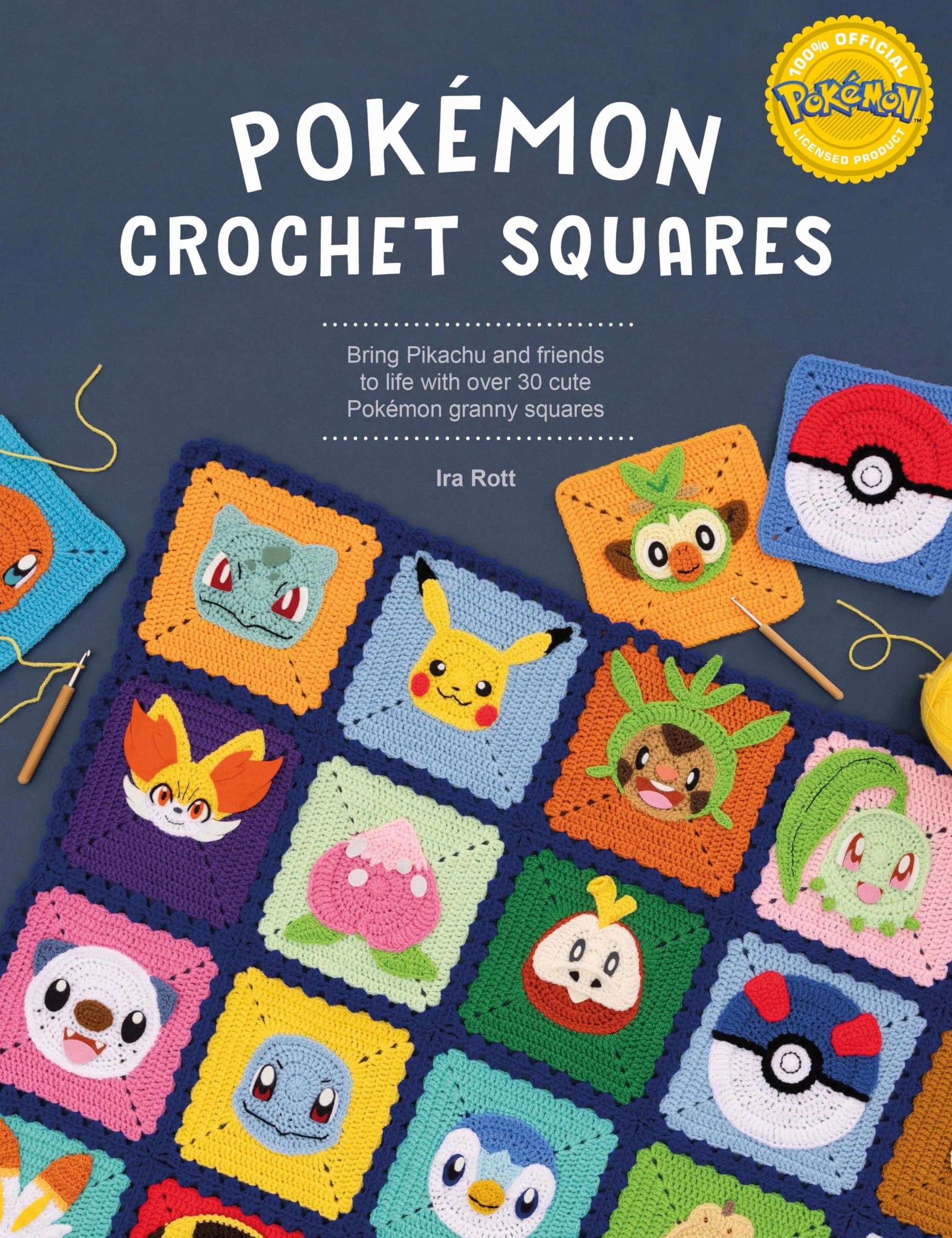 Pokémon Crochet Squares: Bring Pikachu and Friends to Life with Over 30 Cute Pokémon Granny Squares