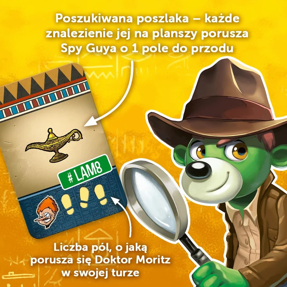 Trefl - Spy Guy Piramida - Kooperacyjna Gra Obserwacyjna, Przestrzenna Plansza z Ruchomymi Elementami, Rodzinna Gra Planszowa Dorosłych i Dzieci od 6 lat