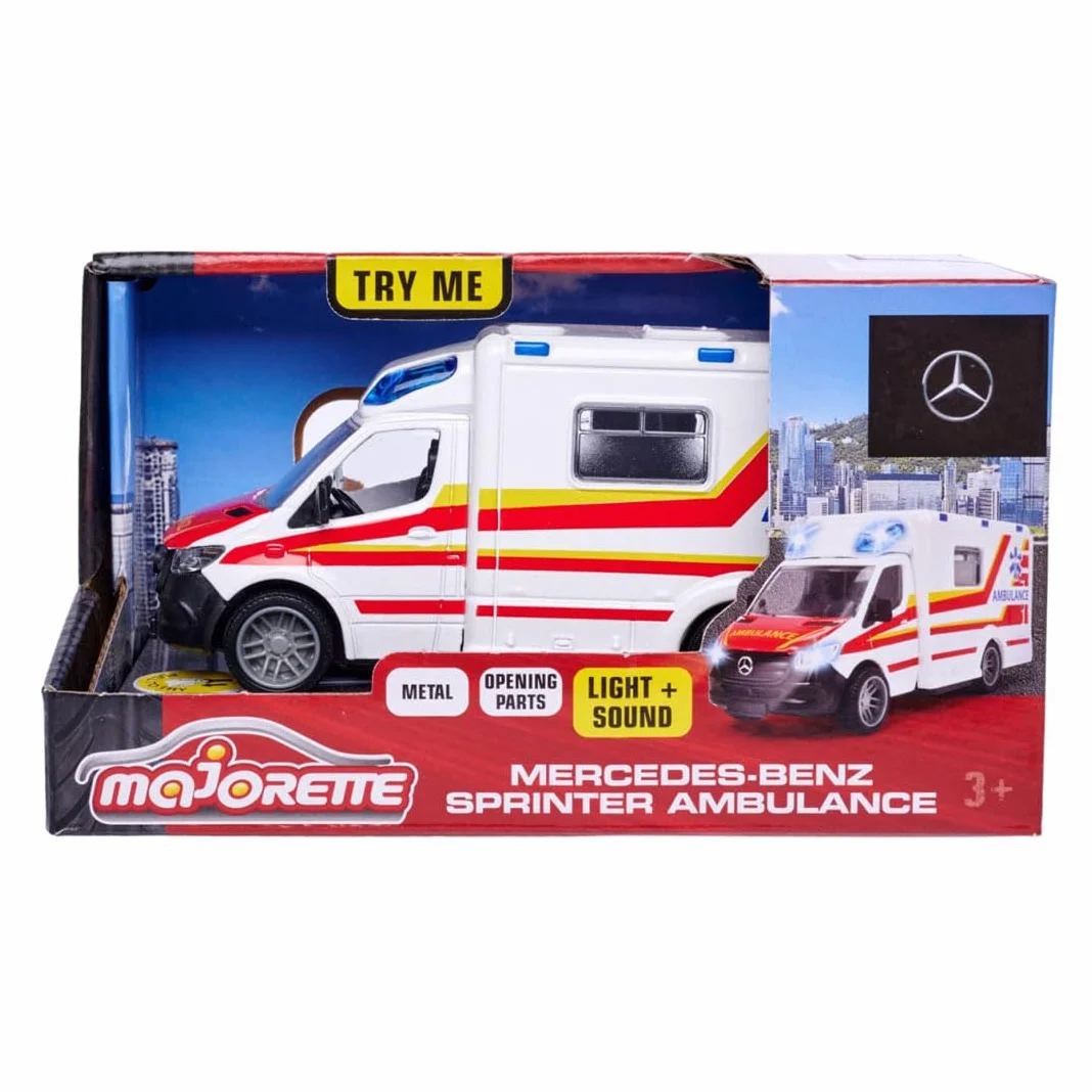 Majorette Grand Series City Mercedes-Benz Sprinter Ambulance Die-Cast