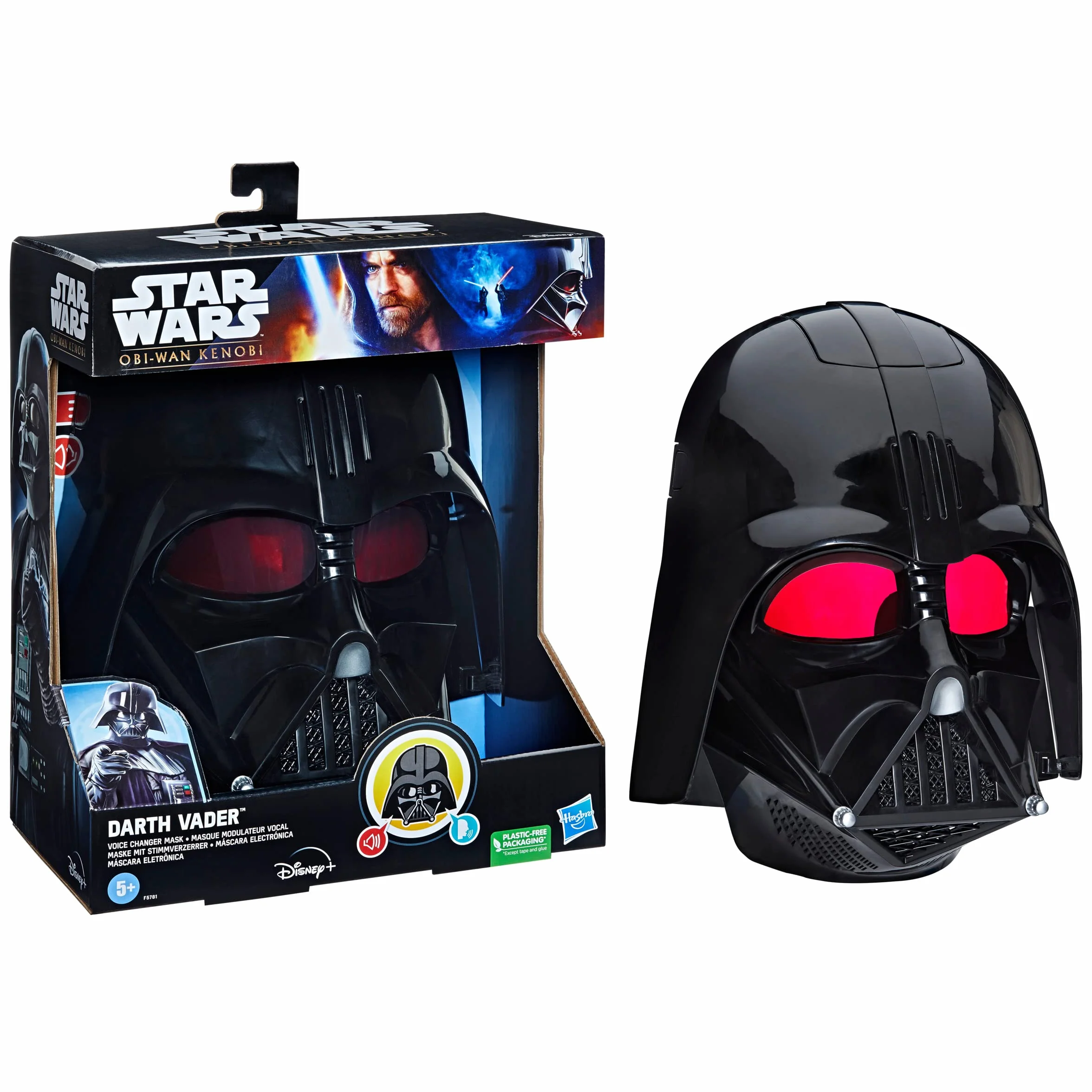 Star Wars Darth Vader elektroniczna maska z funkcją zniekształcania głosu, zabawka dla dzieci od 5 lat do odgrywania ról z efektami dźwiękowymi