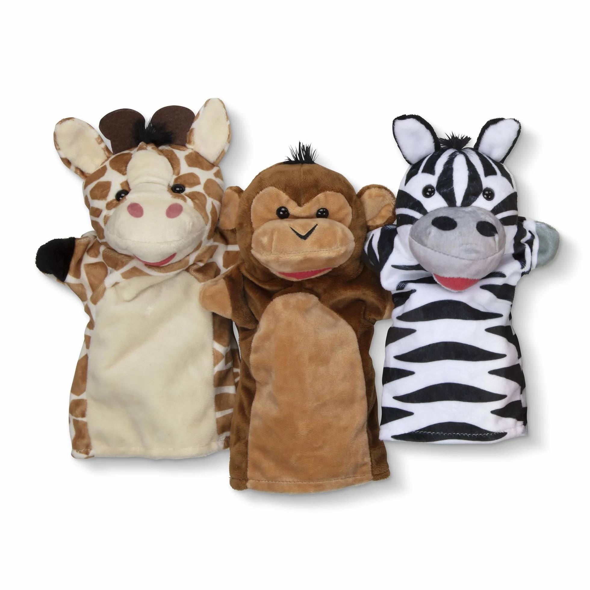 Melissa & Doug – zestaw pacynek: zwierzaki z safari, zestaw pacynek, 6 pacynek