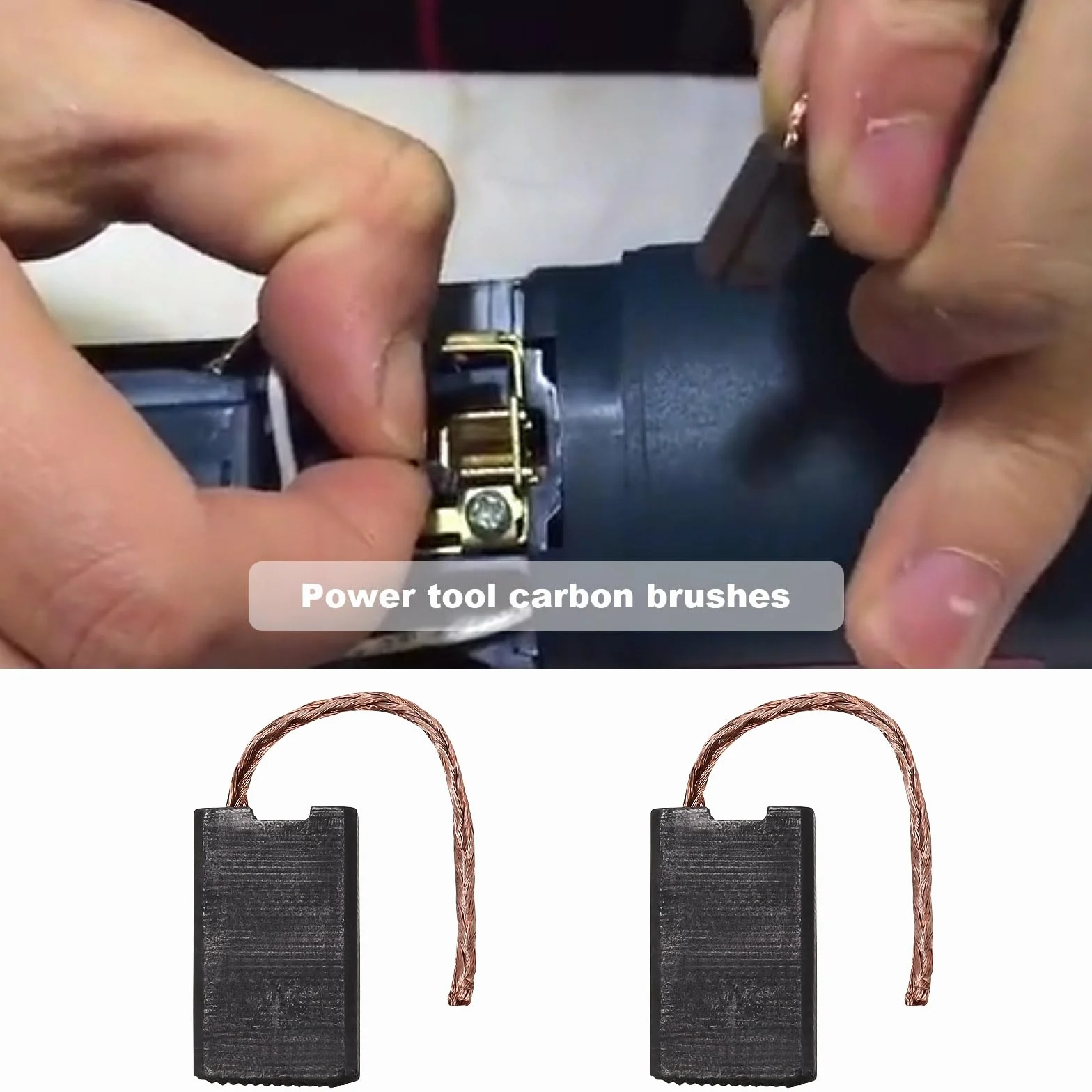 2 pary szczotek węglowych z Autostop 7 x 12 x 20 mm, elektryczna szlifierka kątowa, silnik, szczotki węglowe, kompatybilne z Parkside PWS 230 D4