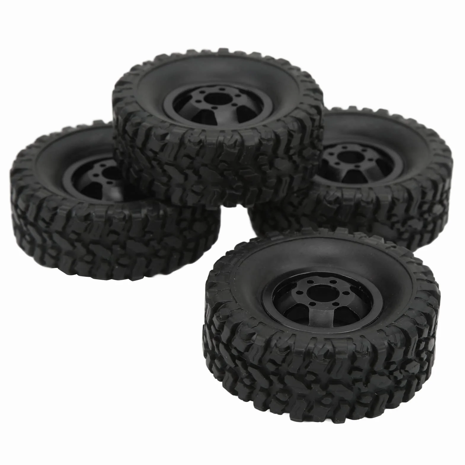Gumowa opona ze stopu aluminium piasta koła do WPL C14 C24 B14 B24 B16 B36 1/16 RC Car Upgrade część czarna
