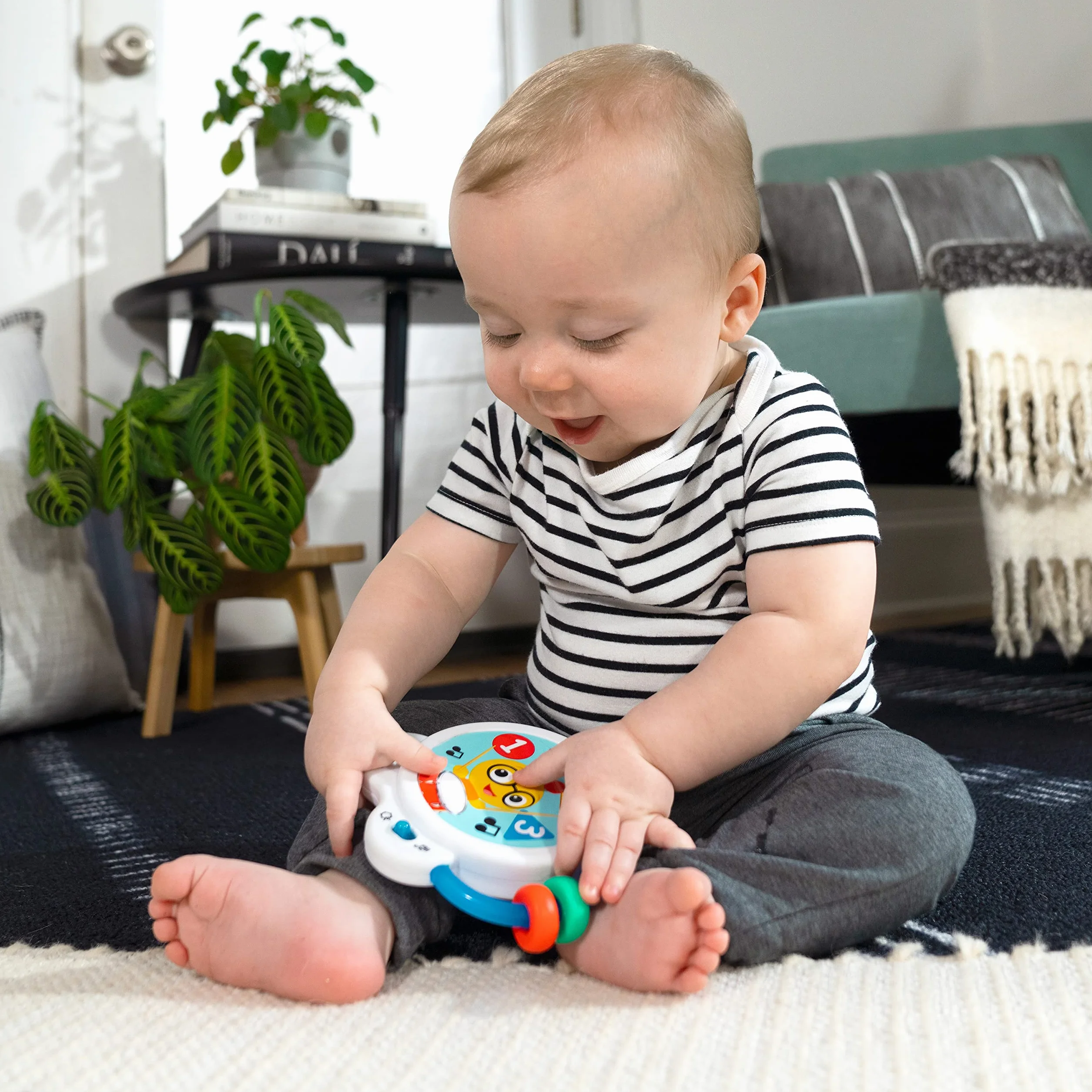 Baby Einstein Tiny Bęben muzyczny, zabawka, wiek 3+ miesięcy, Bead Chaser