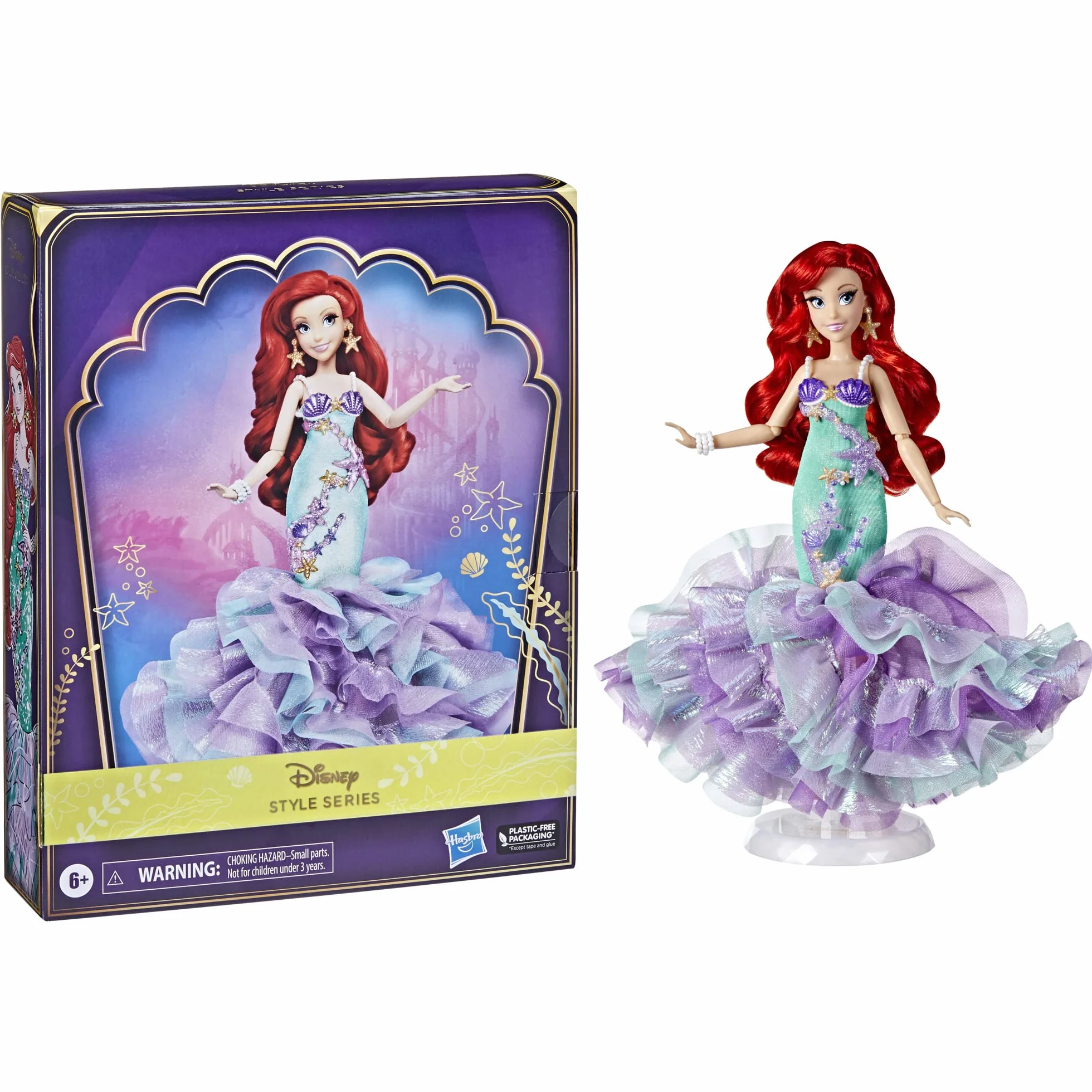 Hasbro Ariel Lalka, Wielokolorowa, Od 6 Lat