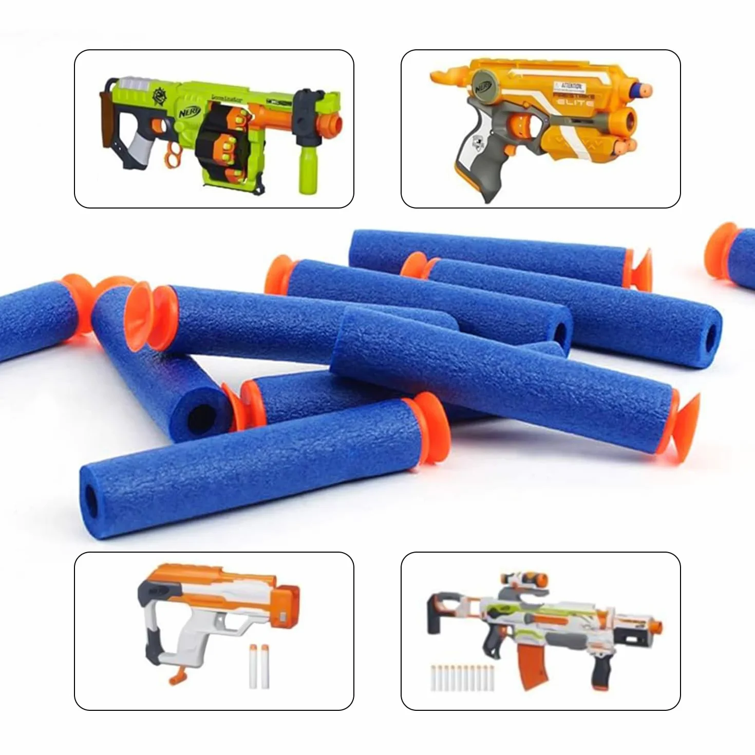 Piłeczka z pianki, rzutki nerwowe, rzutki 7,2 cm, 100 sztuk, do N-Strike Elite Kid Toy Gun, miękka piłka do rzutek, strzałka amunicja akcesoria outdoorowe dla dzieci