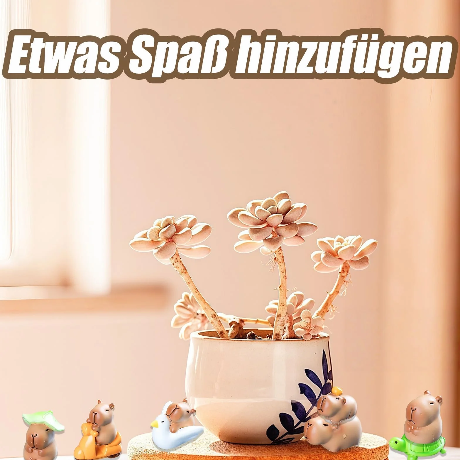 Capybara zestaw 13 figurek Capybara na urodziny, do dekoracji tortu, Capybara, słodki zestaw zabawek Kapibara, do ogrodu wróżek, dekoracja domu, Capybara, miniaturki domku dla lalek, mini twarda
