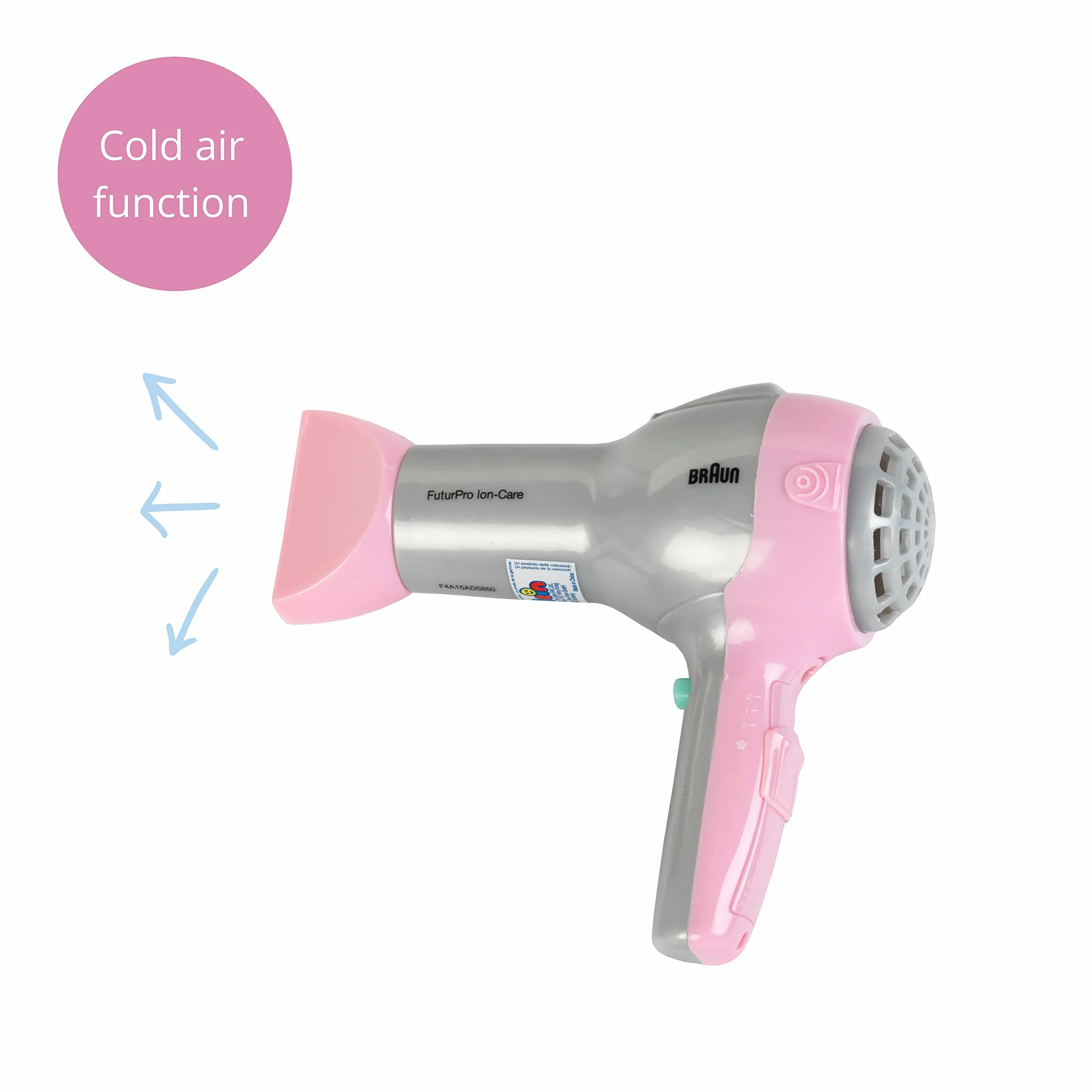 Theo Klein 5862 Braun Hairdresser's Case with Battery-Powered Hairdryer and Styling Accessories Toy for Children 3+