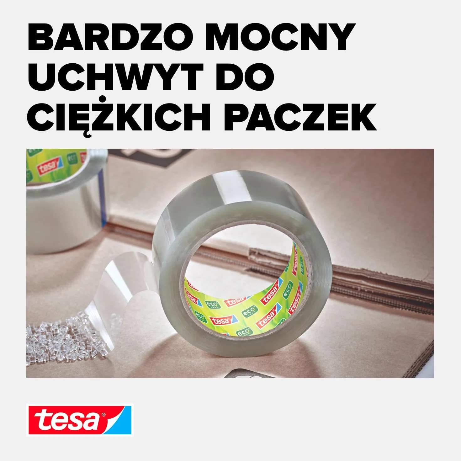 Tesa Ultra Strong 58297-00000-00 Taśma Klejąca, Przezroczysty, 66 m x 50 mm