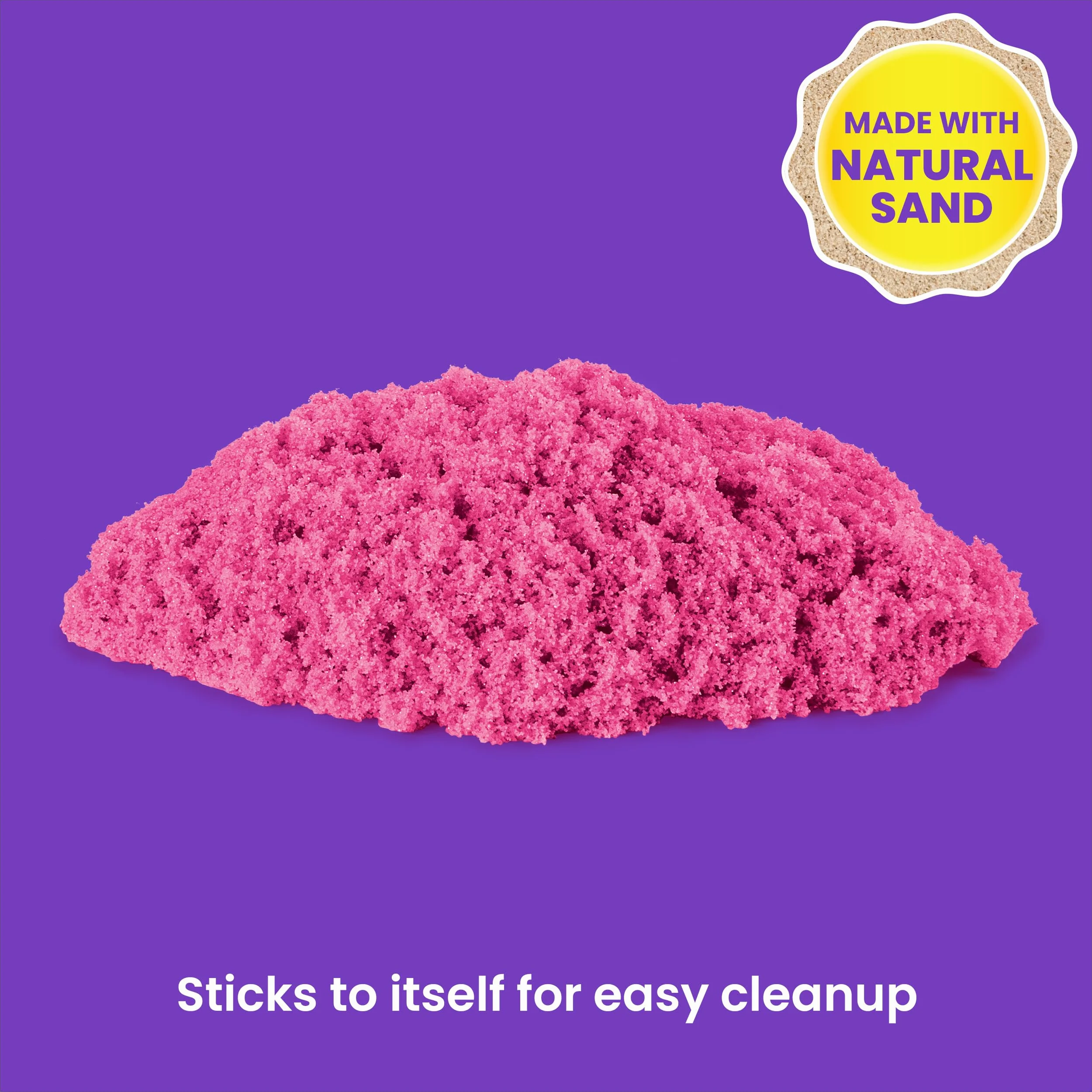Kinetic Sand, Zamek, piasek kinetyczny z foremkami, 10 kolorów, dla dzieci od 3 lat