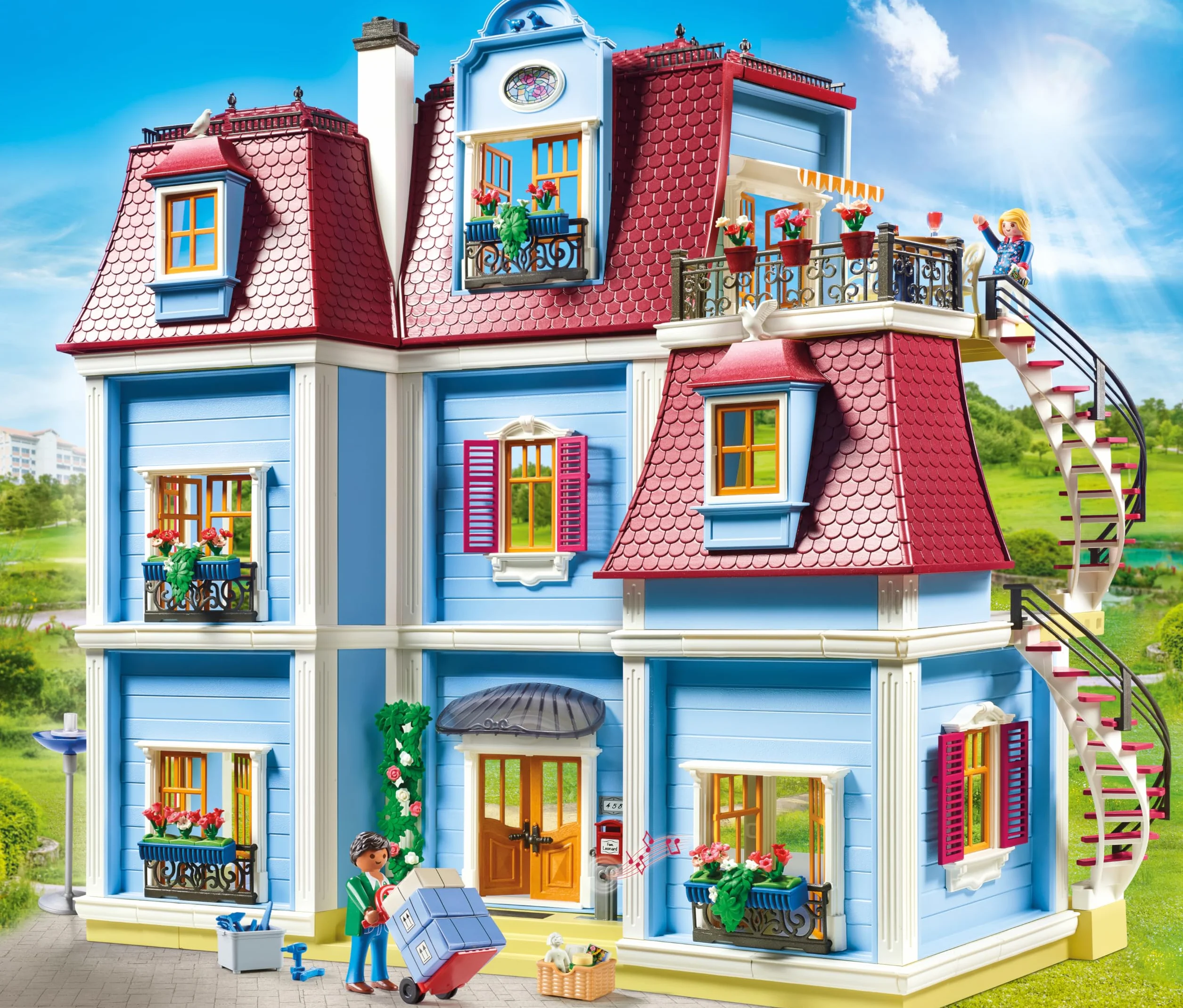 PLAYMOBIL Dollhouse 70205 Duży Domek dla Lalek, od 4 Lat