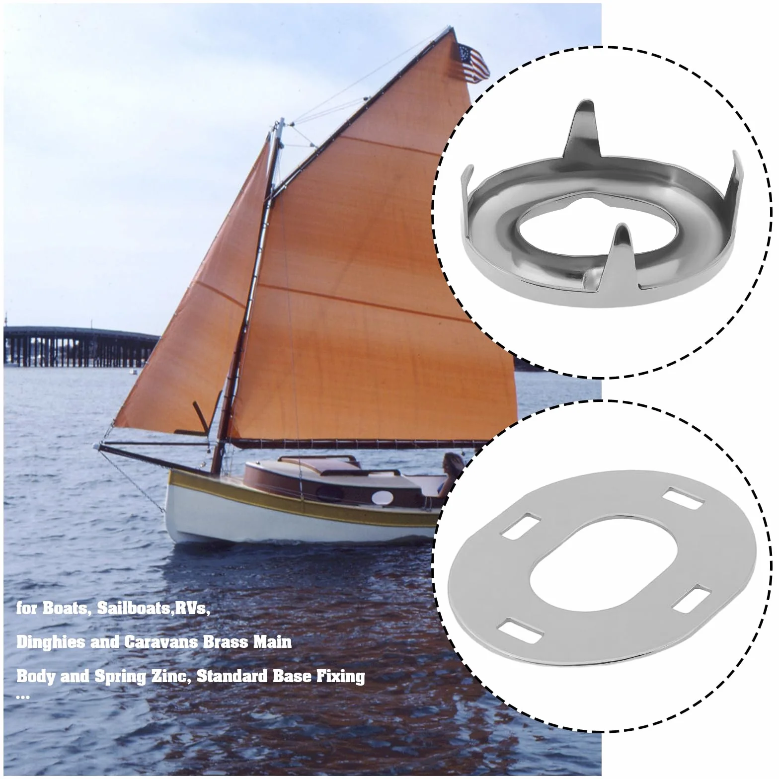 SG Store 10 szt. Twist Lock Common Sense zapięcie metalowe obrotowe zapięcie na guziki do łodzi, żaglówek, kamperów, pontonu, 32,8 x 14,4 x 13 mm, 32 x 26,6 mm, 26 x 21,2 mm