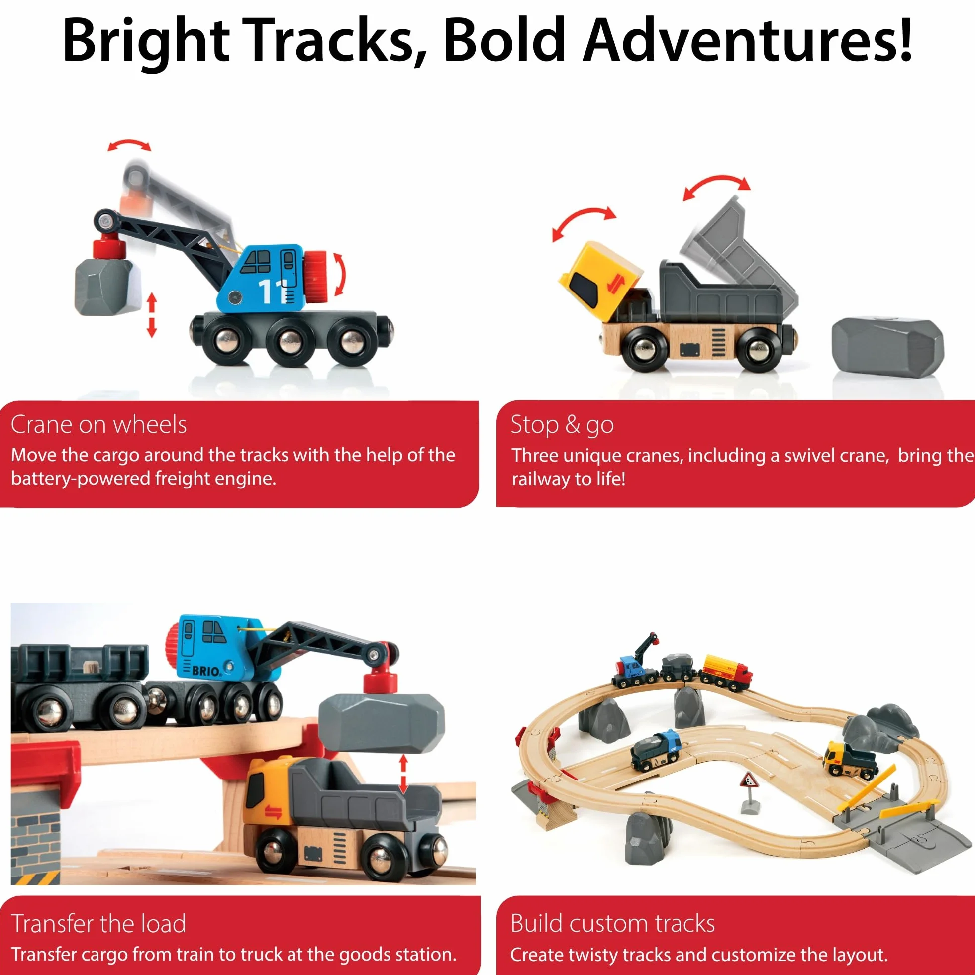 Rail & Road Loading Set (32 PCs): Brio