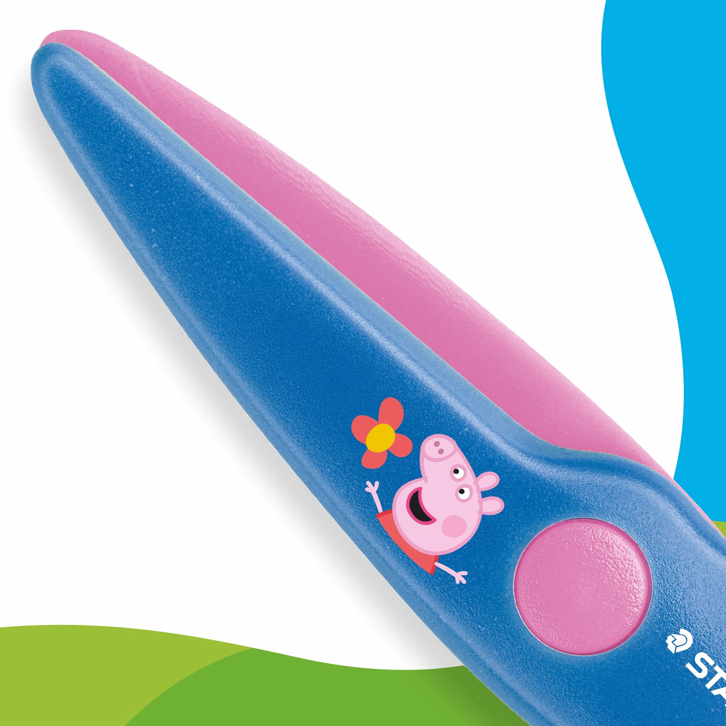 STAEDTLER Świnka Peppa x Noris Nożyczki bezpieczeństwa dla małych dzieci 2+ zajęcia artystyczne 965 40BKL1