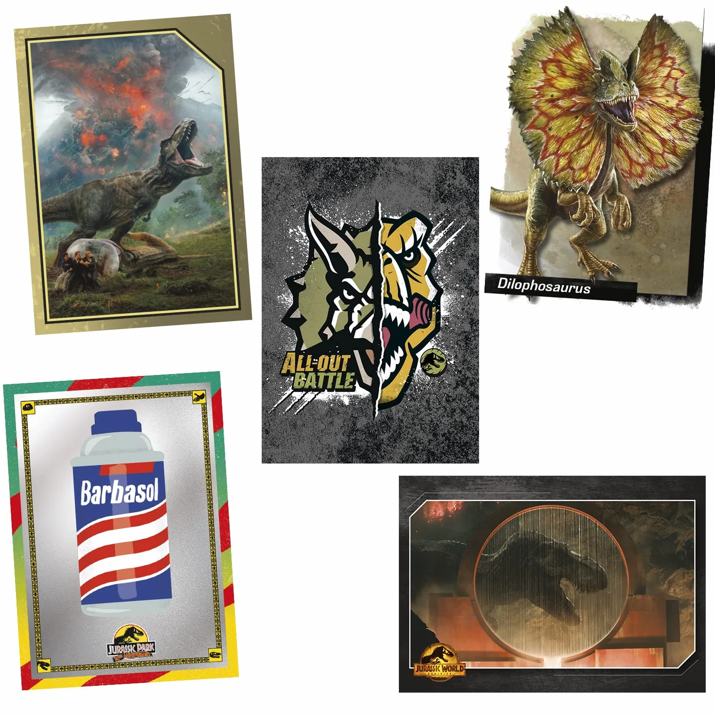 Panini Jurassic Movie 3 karty handlowe - 30 rocznica pudełko z 18 kieszonkami