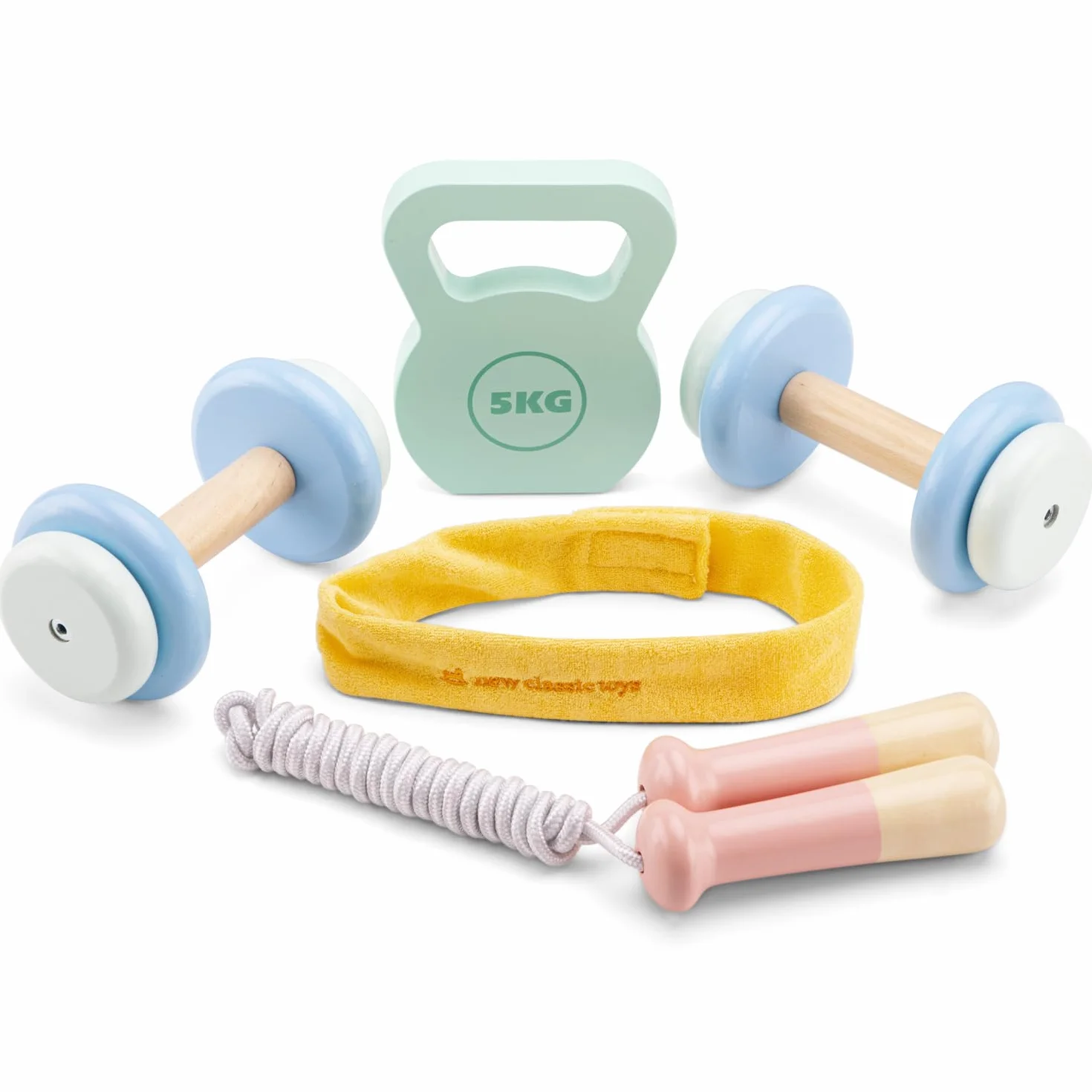 New Classic Toys Drewniany zestaw fitness