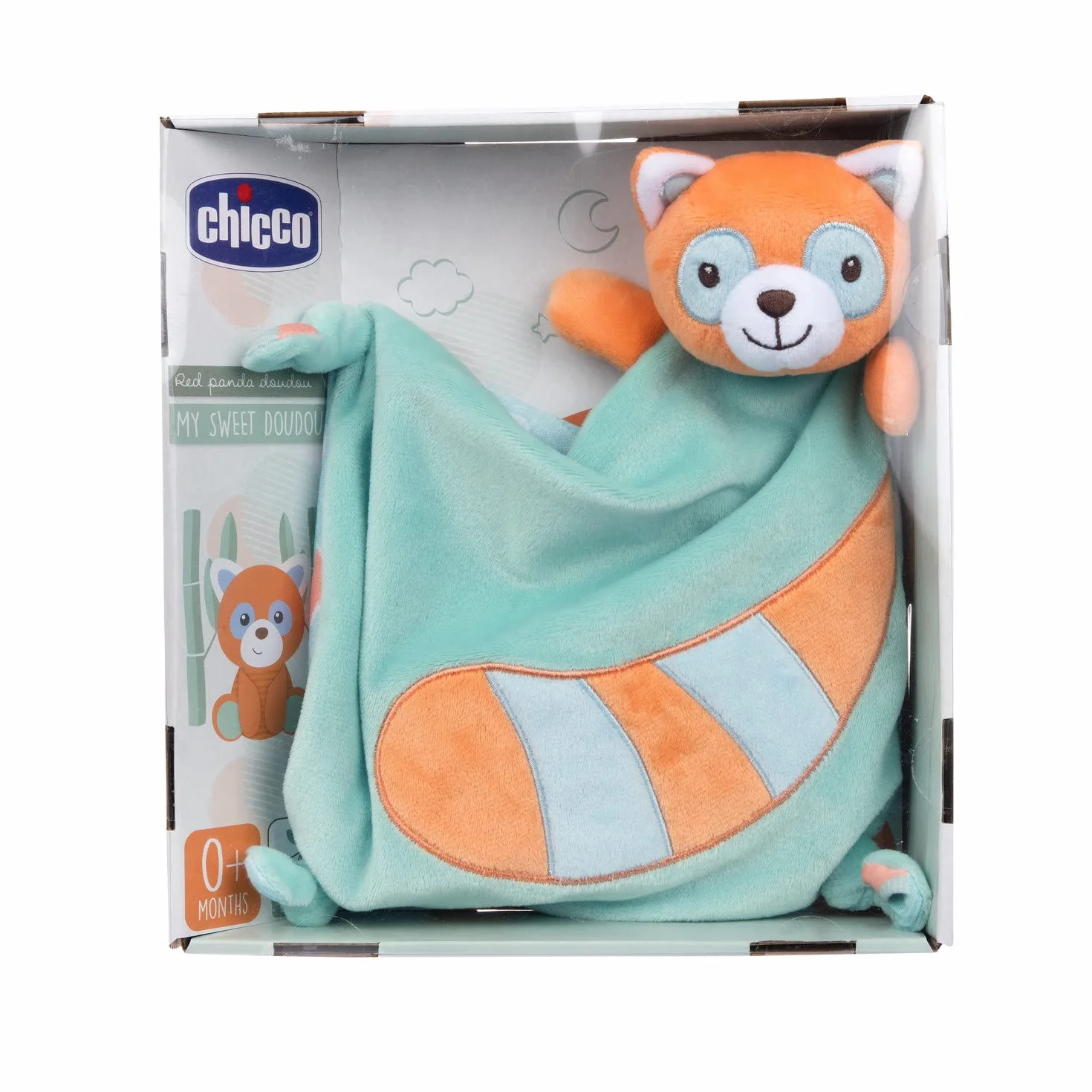 Chicco My Sweet Doudou Czerwona Panda Lalka z Miękkiego Weluru Można Prać w Pralce 0 m+