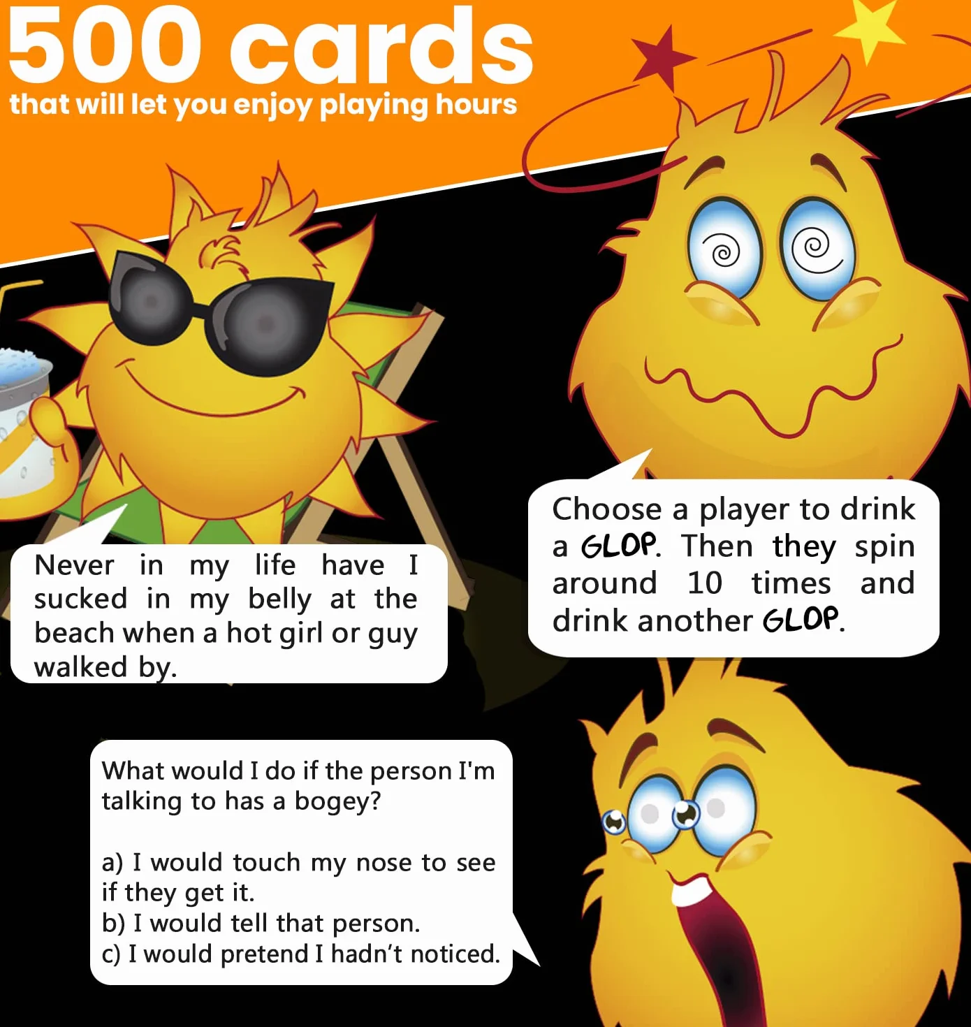 Glop 500 kart – gry w drinking games – drinking games for adults party – gra planszowa dla dorosłych – zabawne gry karciane – prezent dla mężczyzn i kobiet