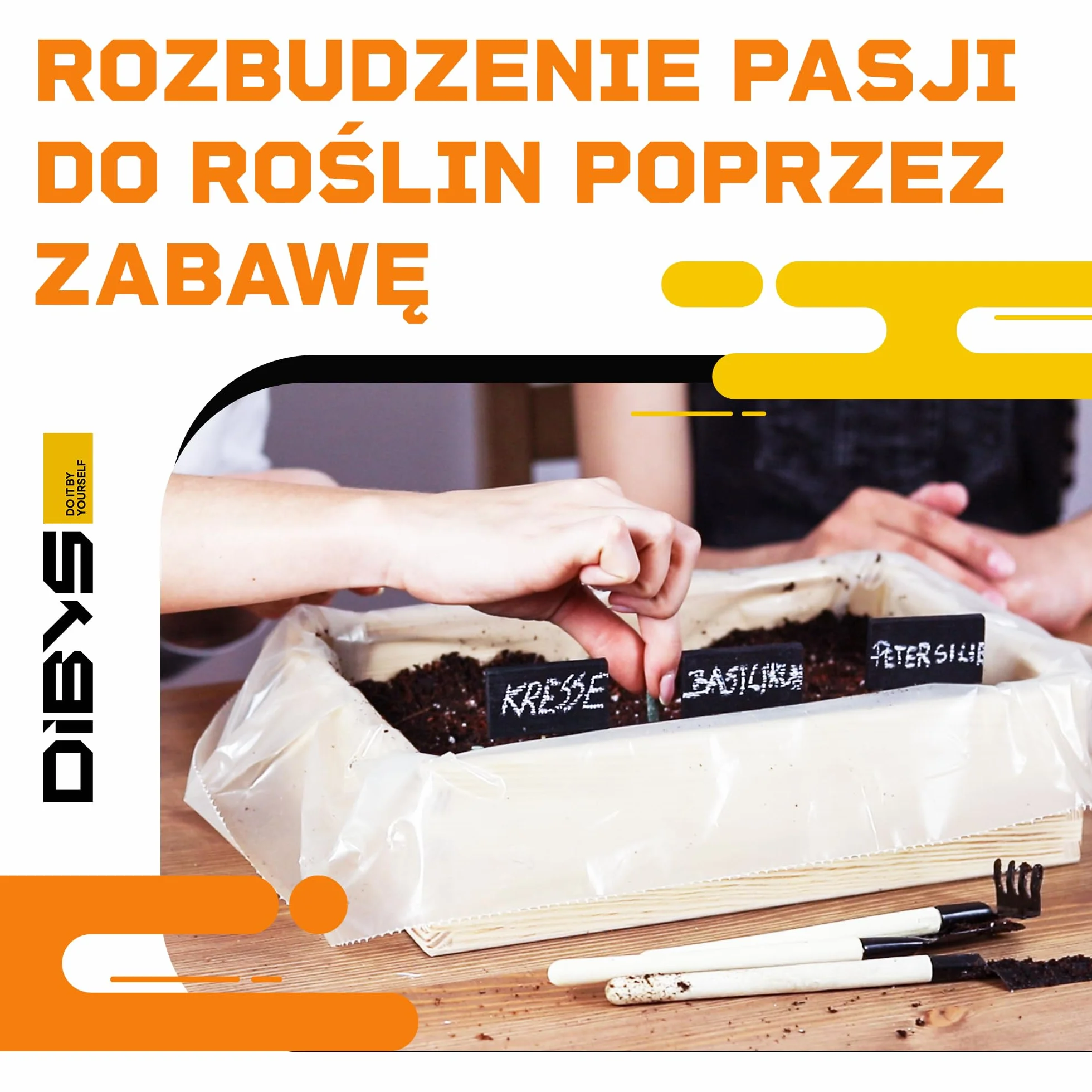 DIBYS Zestaw do Uprawy dla Dzieci | Kompletny Zestaw Ogrodowy z Nasionami Kwiatów, Drewnianymi Narzędziami, Ziemią, Farbami i Skrzynką do Malowania | Kreatywny Pomysł na Prezent | Zestaw Roślin